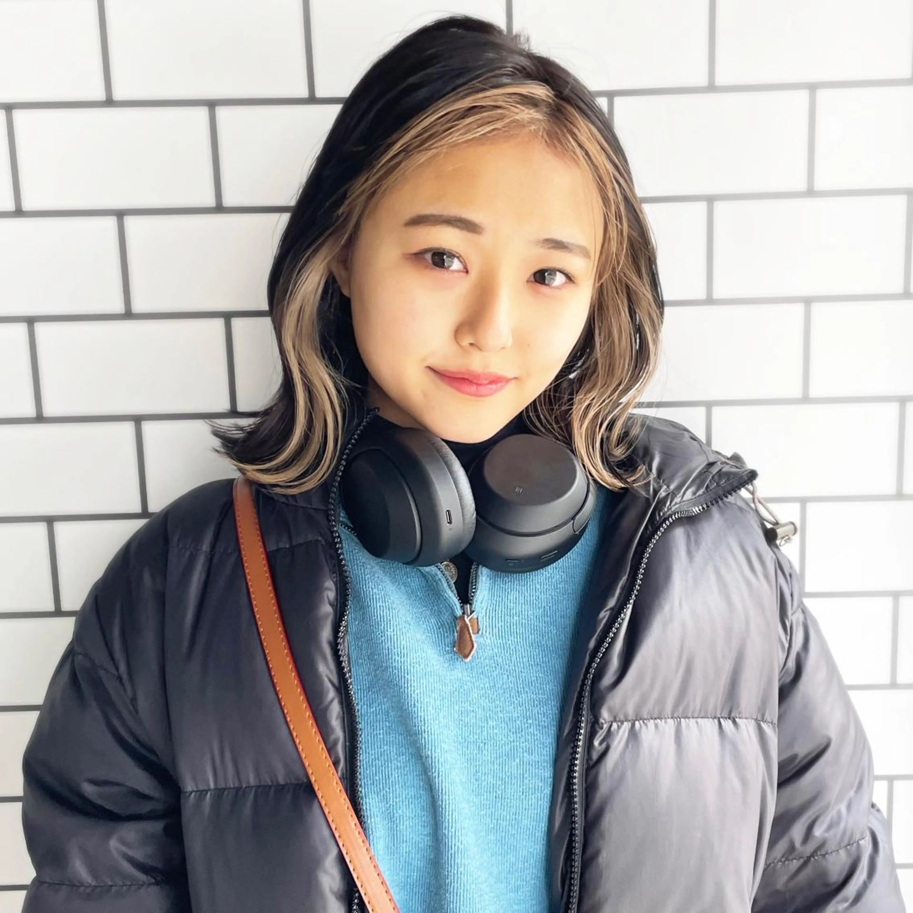 ミディアム カラー ミストバング デザインカラー イヤリングカラー  フェイスフレーミング インナーカラー 🦋韓国系指名No1 店長/圓山 祐也🦋のヘアスタイル