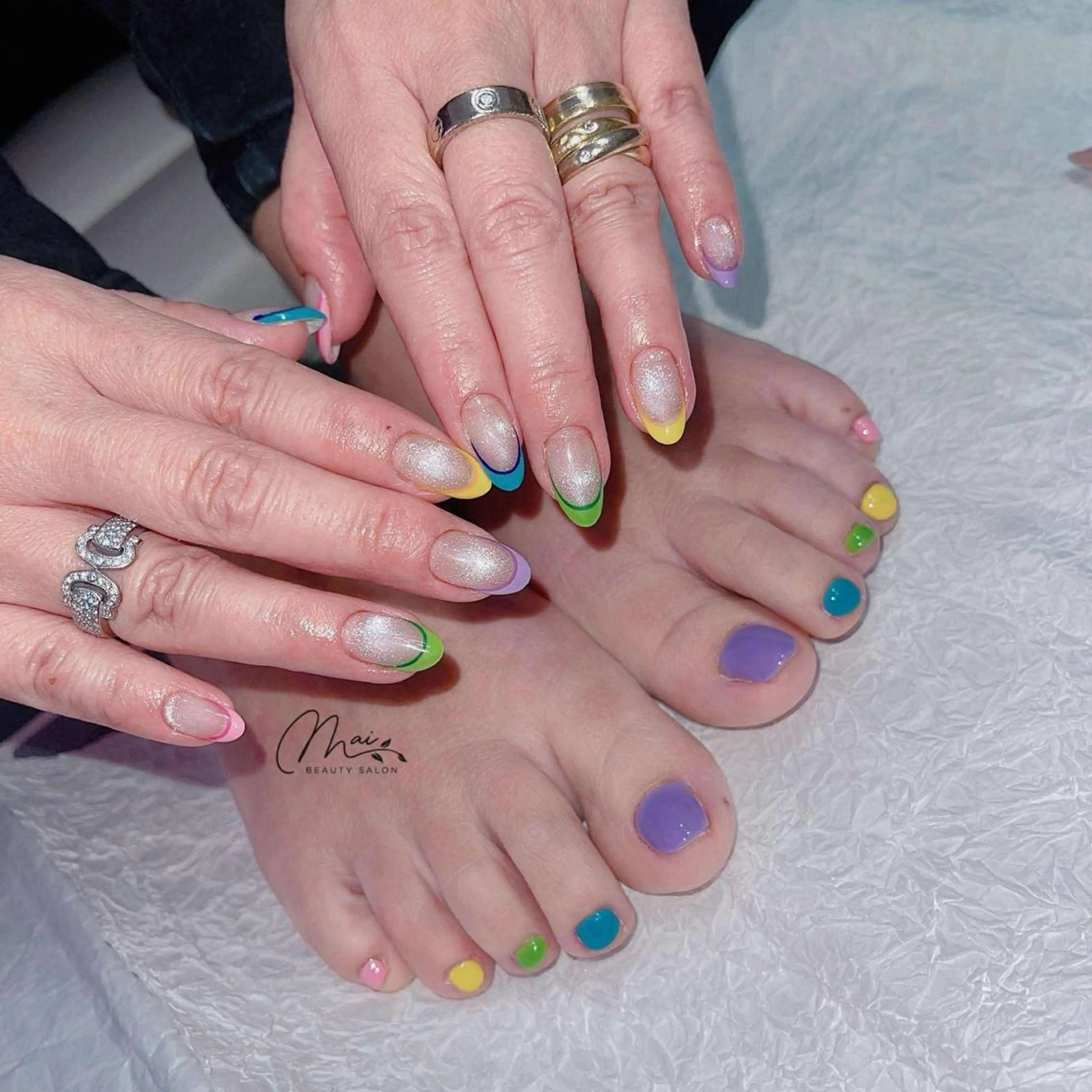 ネイル アニマル柄 ボルドー ジェルネイル ニュアンスネイル パラジェル MaiBeauty マイ マイのネイルデザイン