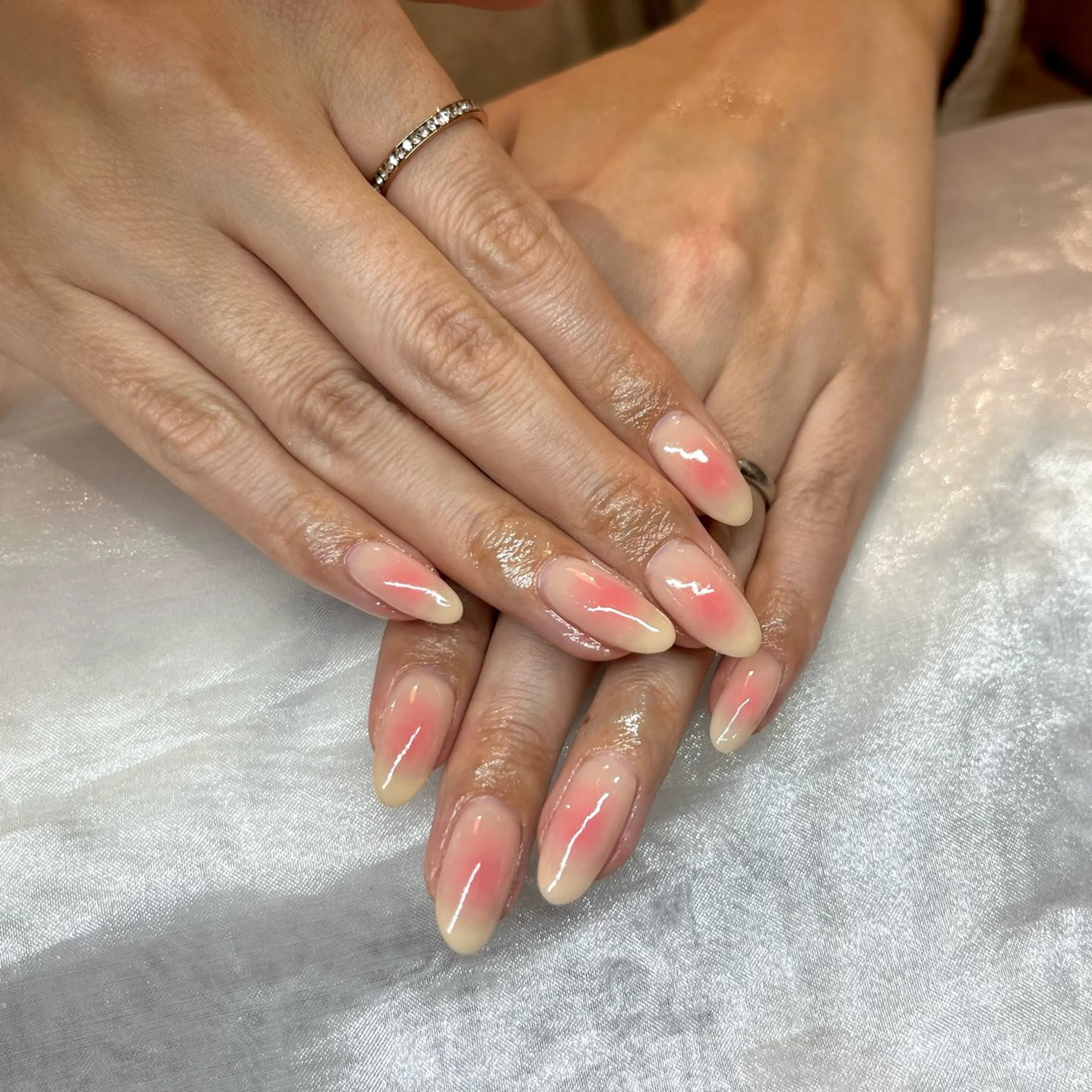 【Hand】ベース込み★チークネイル★ご新規様オフ無料 ¥4500→¥3400の写真