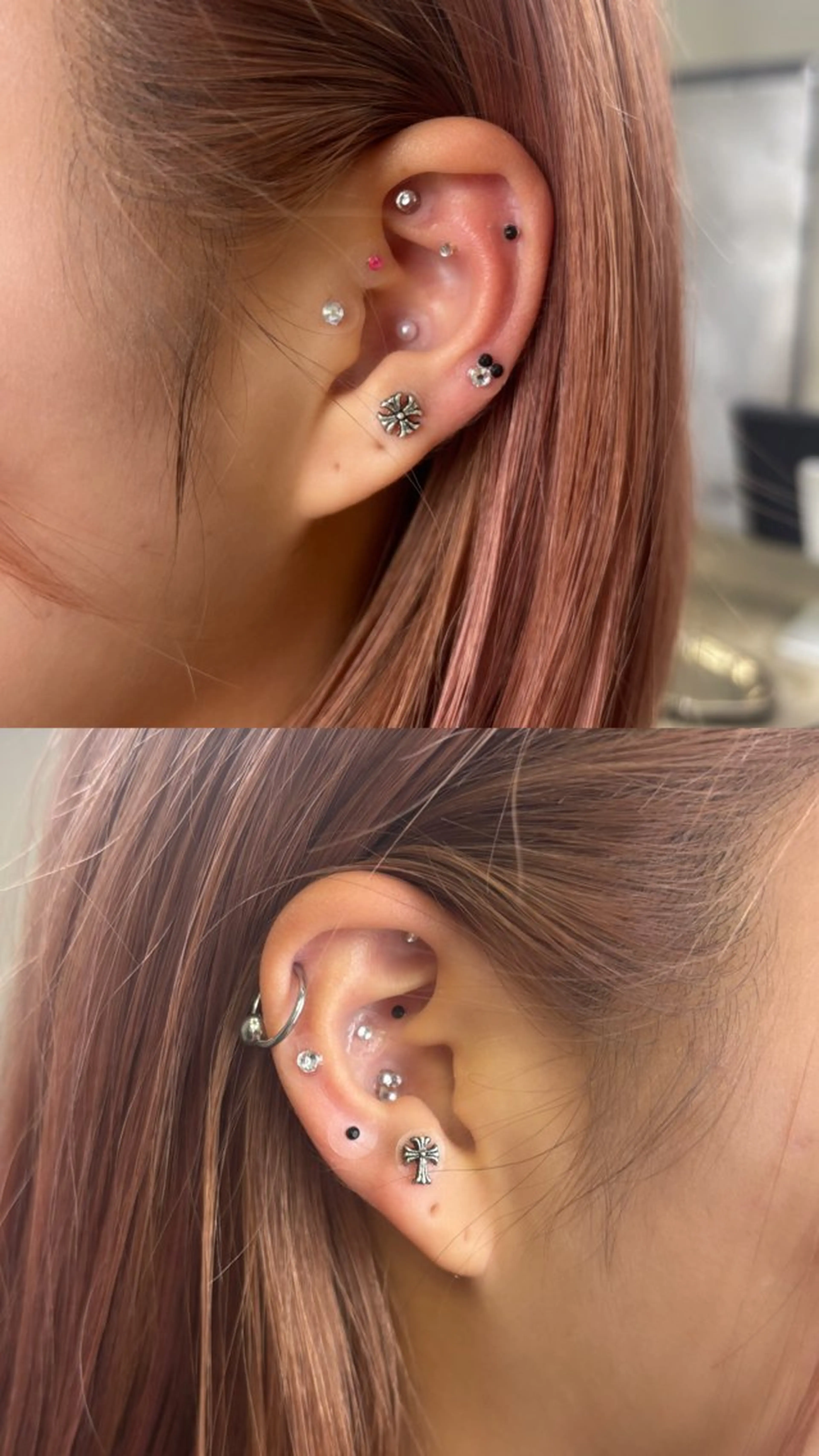 カラー＋つけ放題耳ツボジュエリー💎✨の写真