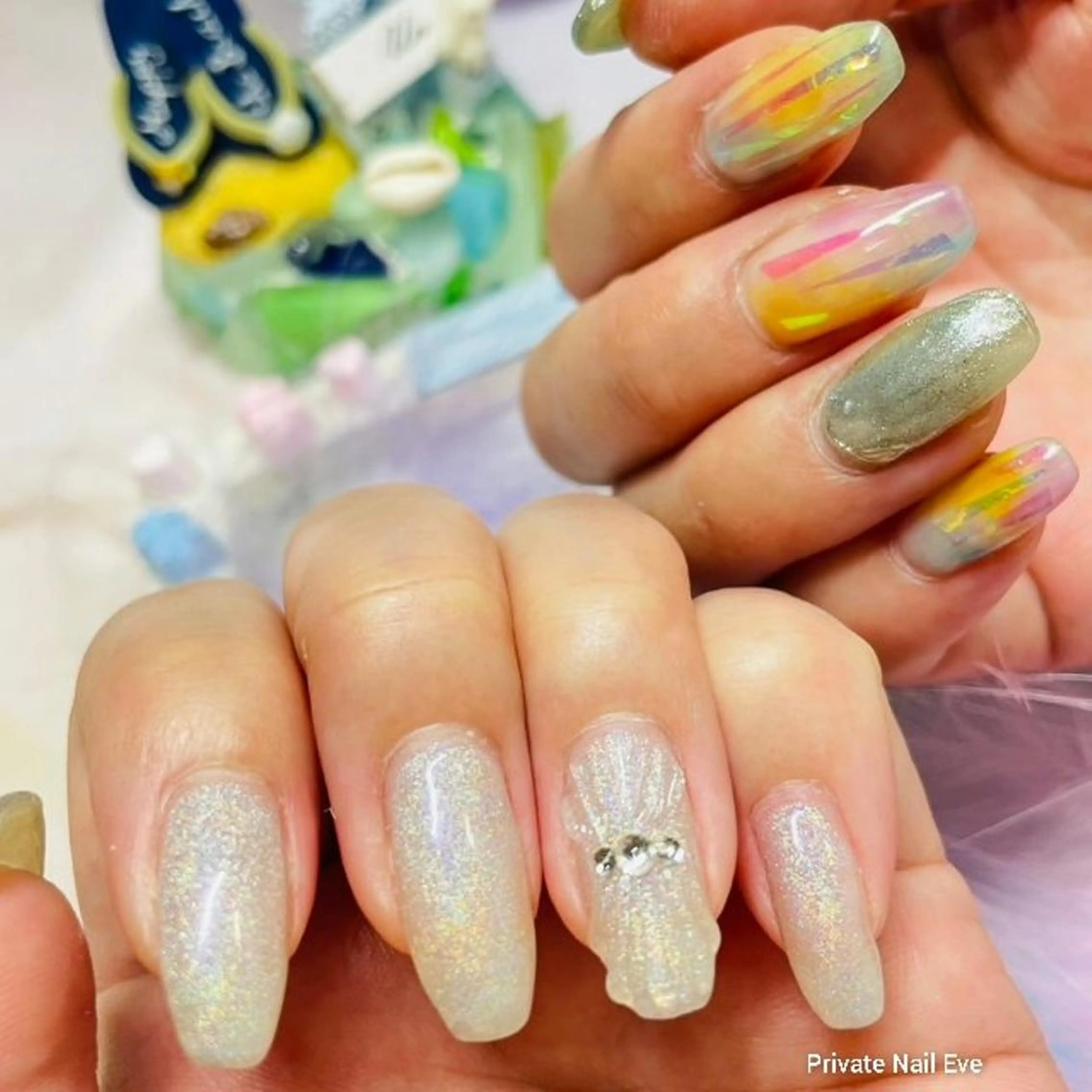 ネイル 氷ネイル・うるうるネイル ハンドネイル ネイル junkoのネイルデザイン