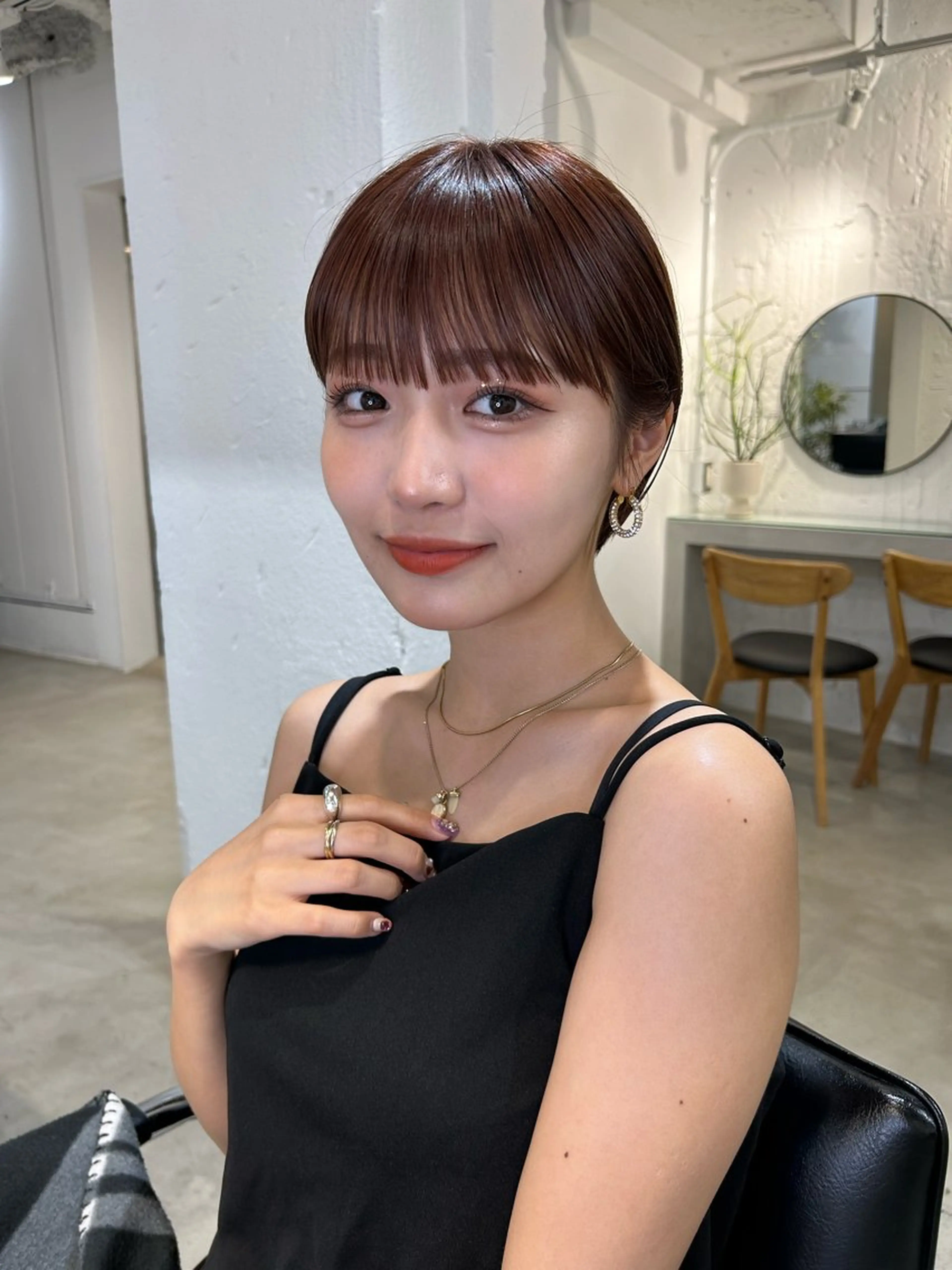 ショート ボブ ショートヘア カット ヘアカラー トリートメント ❤️ショートカット ・顔周りカット❤️のヘアスタイル