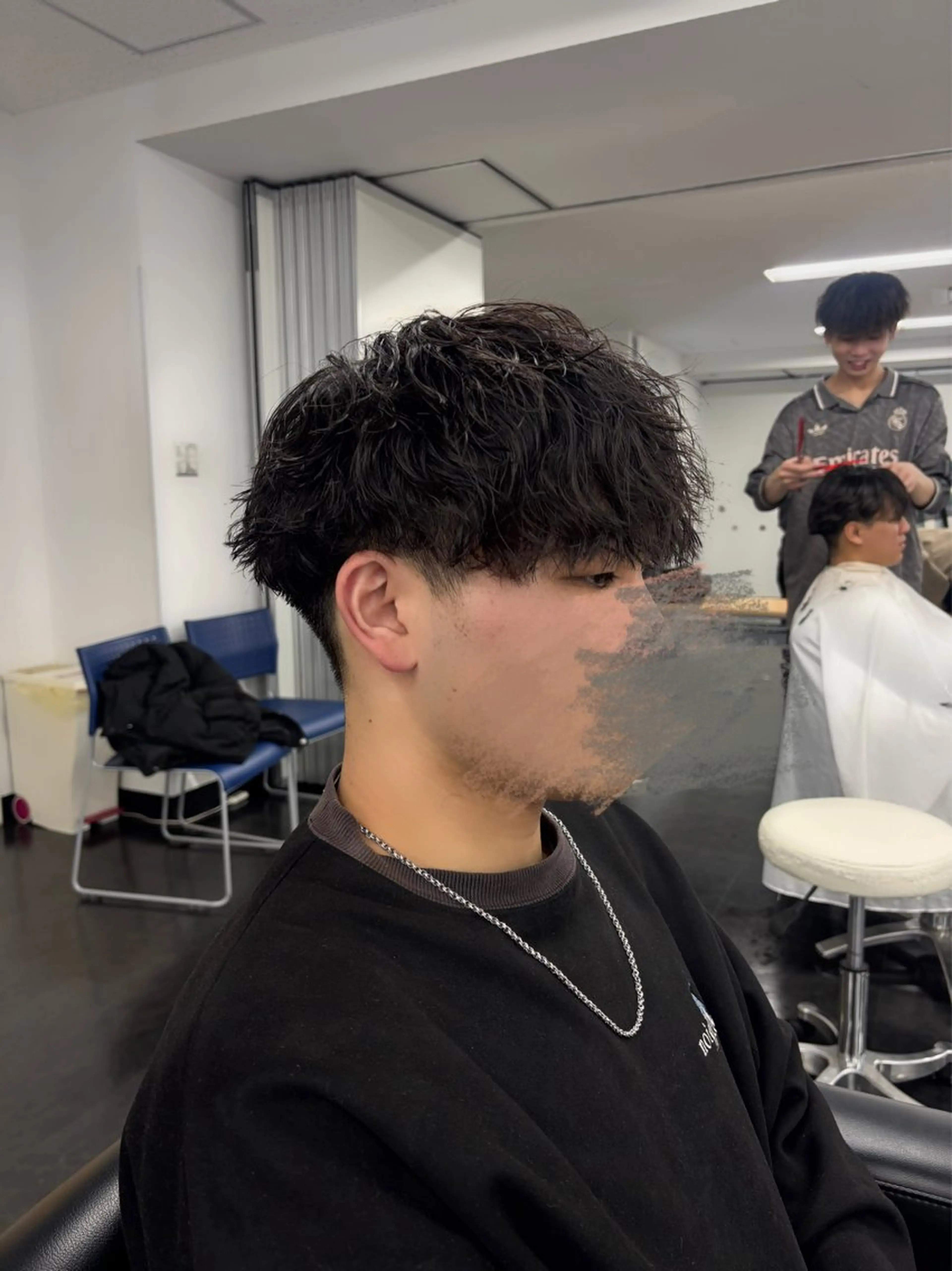 パーマ メンズ カット パーマ メンズ特化/ 透明感カラー/りなのヘアスタイル