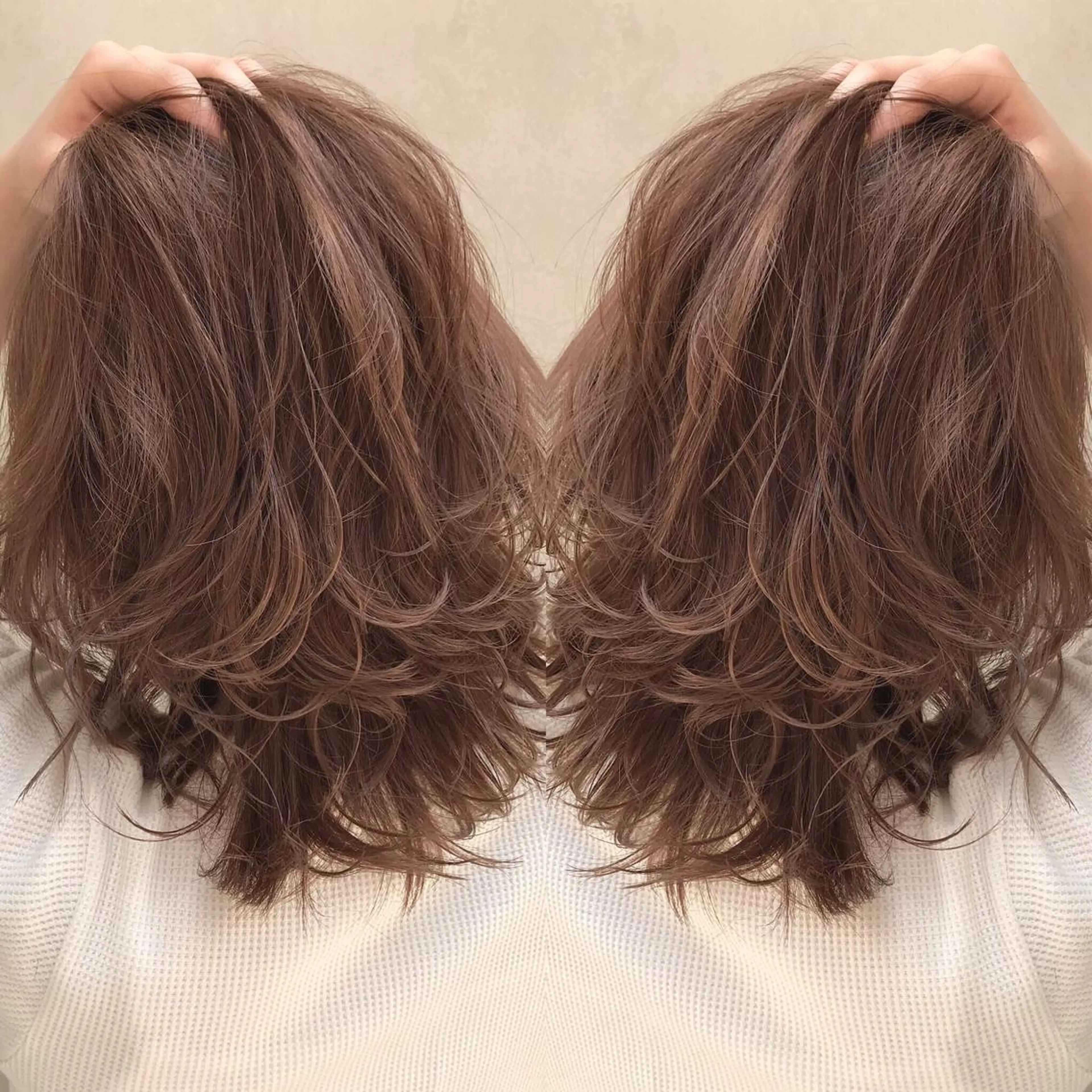 ミディアム 透明感カラー・ 髪質改善🩵イケダのヘアスタイル