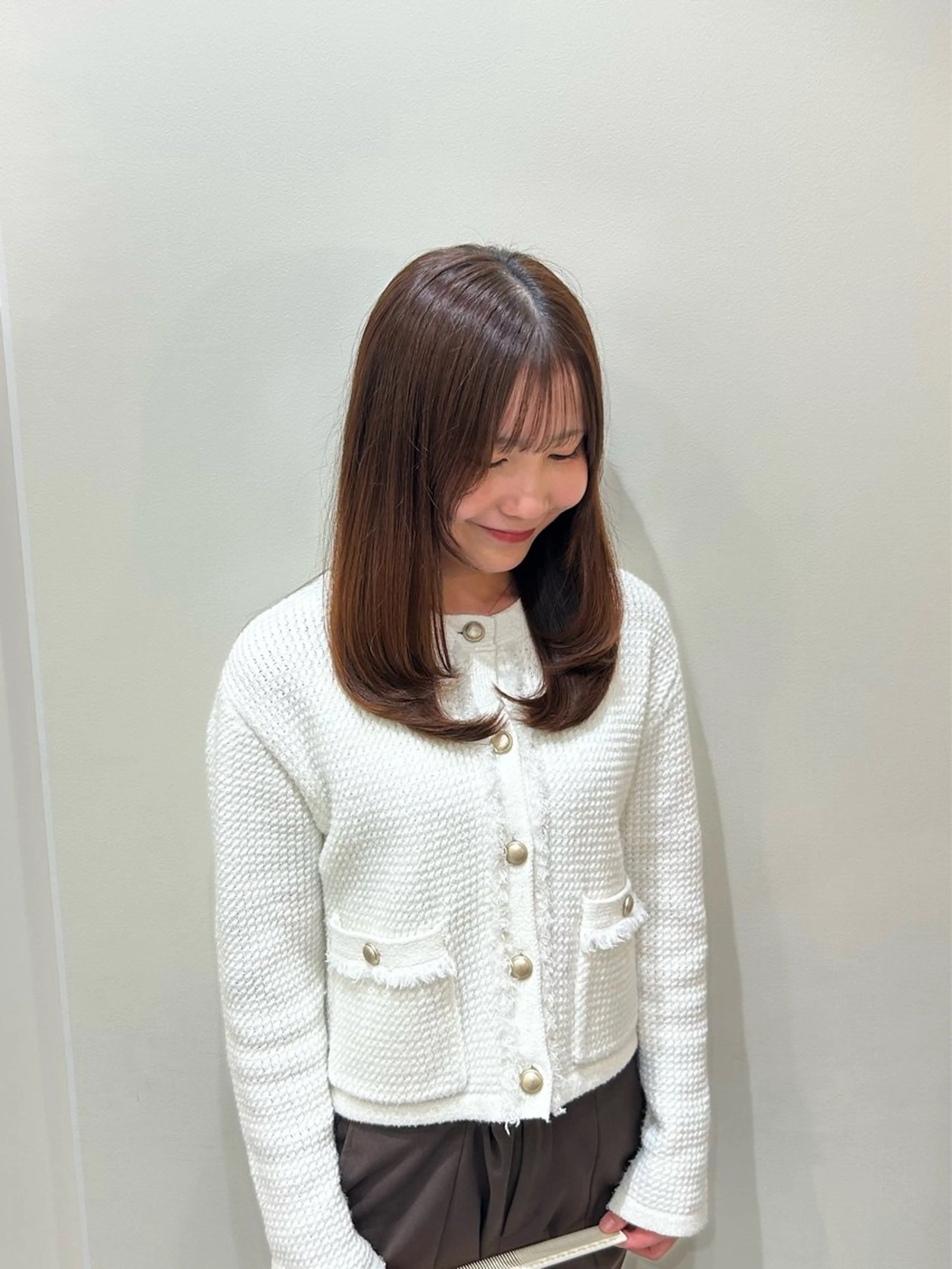 セミロング 中嶋 うみのヘアスタイル