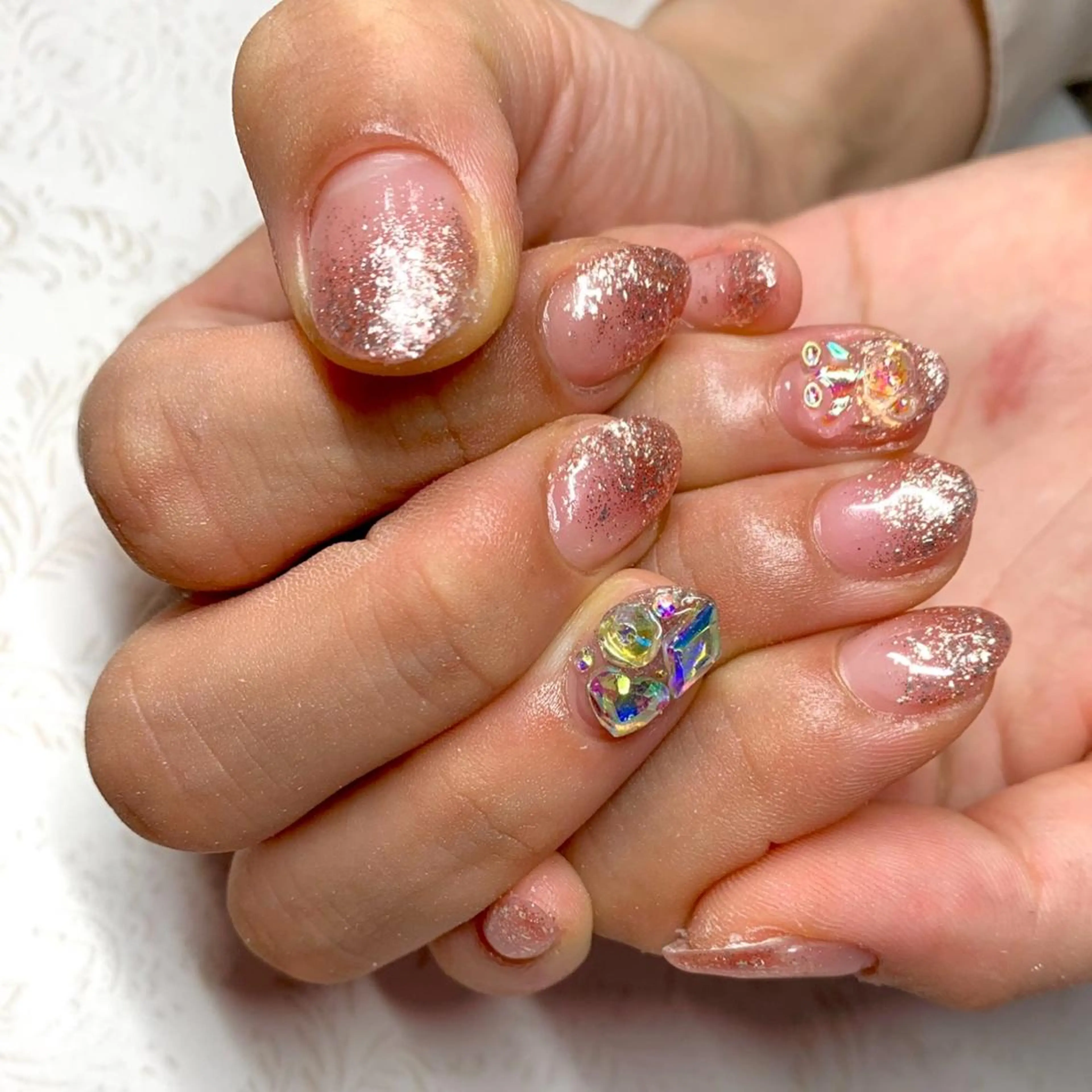 ネイル グラデーション ラメ(グリッター) ラメグラデーション x.1.0.nail ♡Cのネイルデザイン