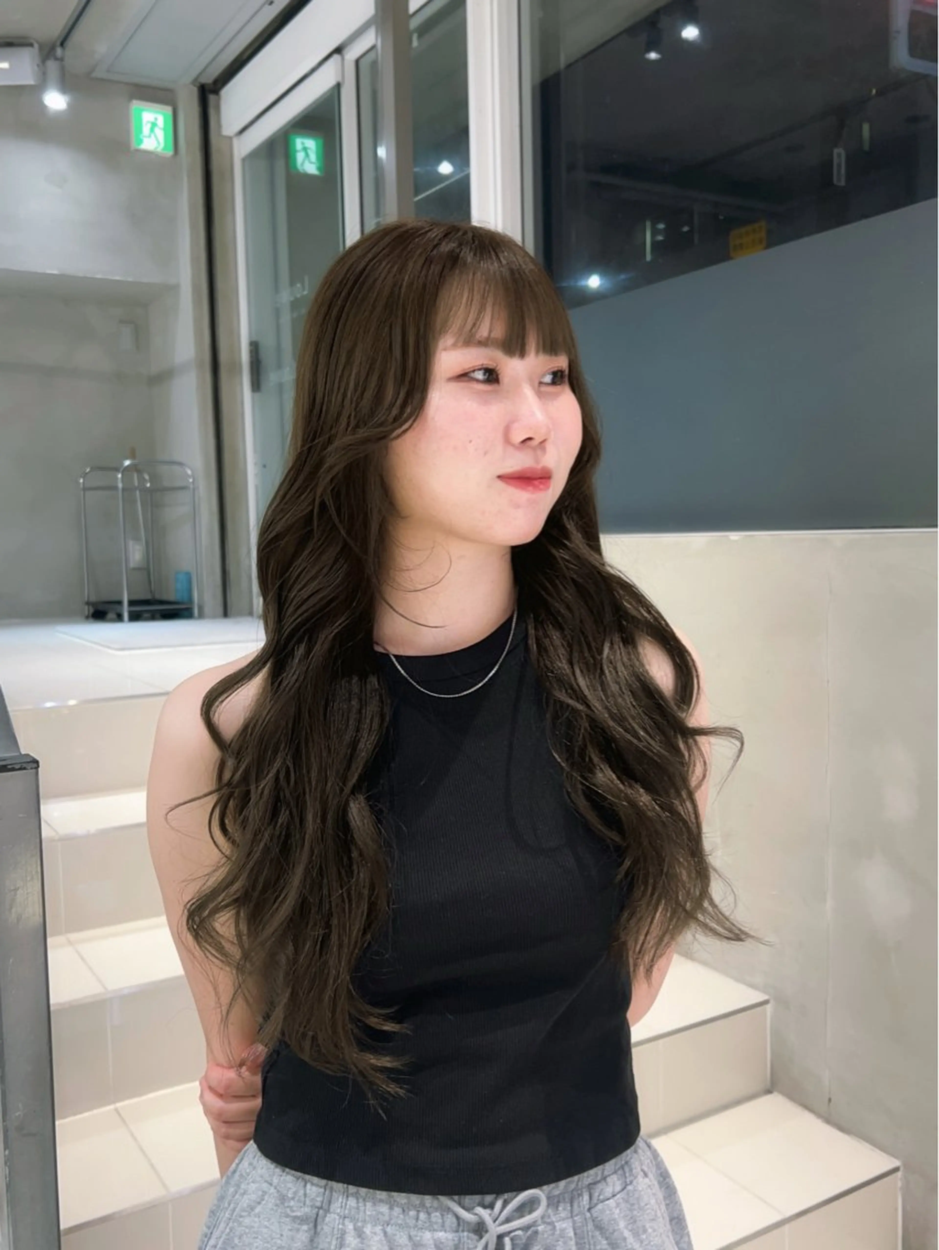 カラー ベージュカラー オリーブベージュ ヘアカラー ハイトーン/くすみ カラー seina★のヘアスタイル