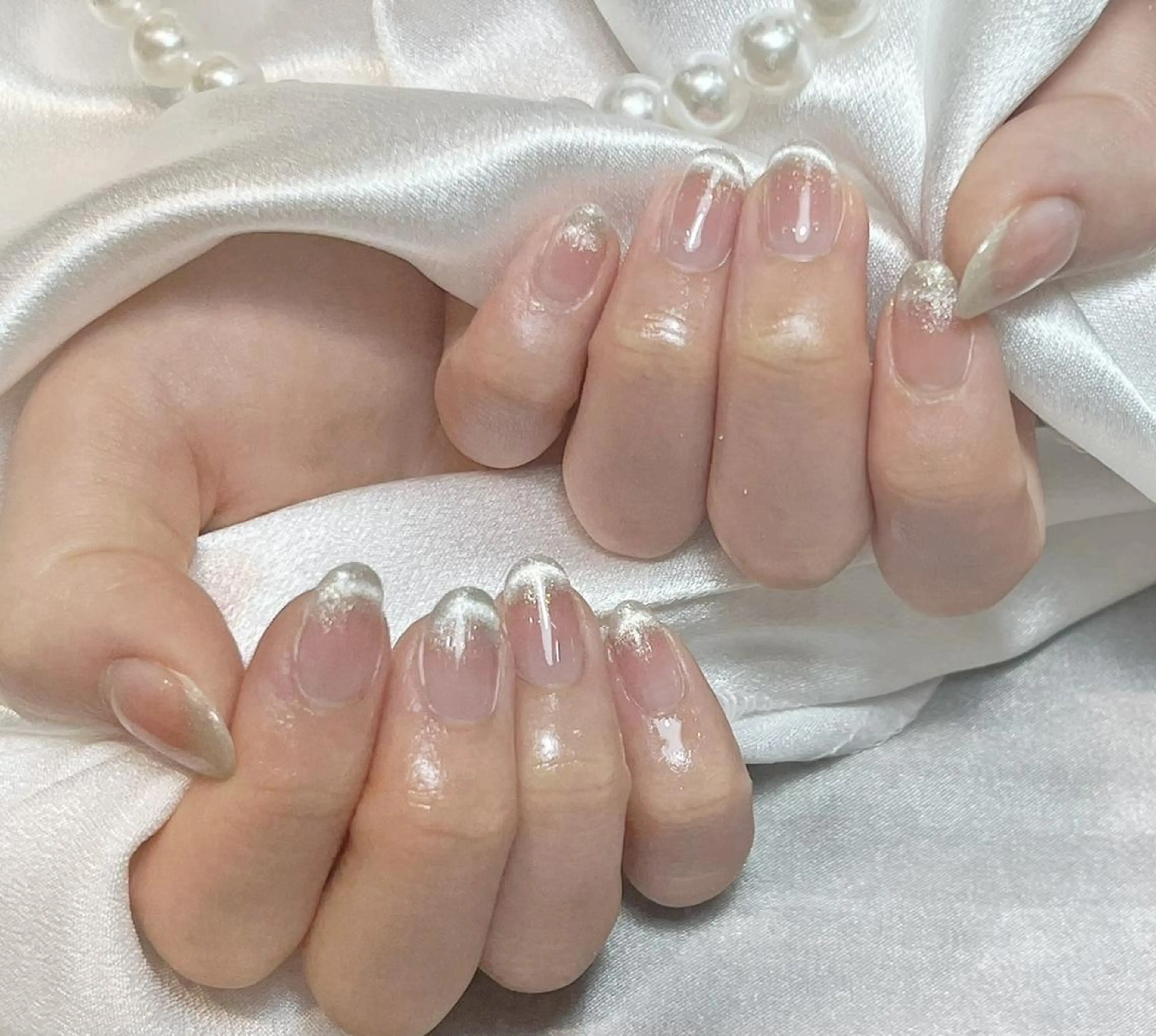 ネイル RAFFINE 月🦋🩵のネイルデザイン