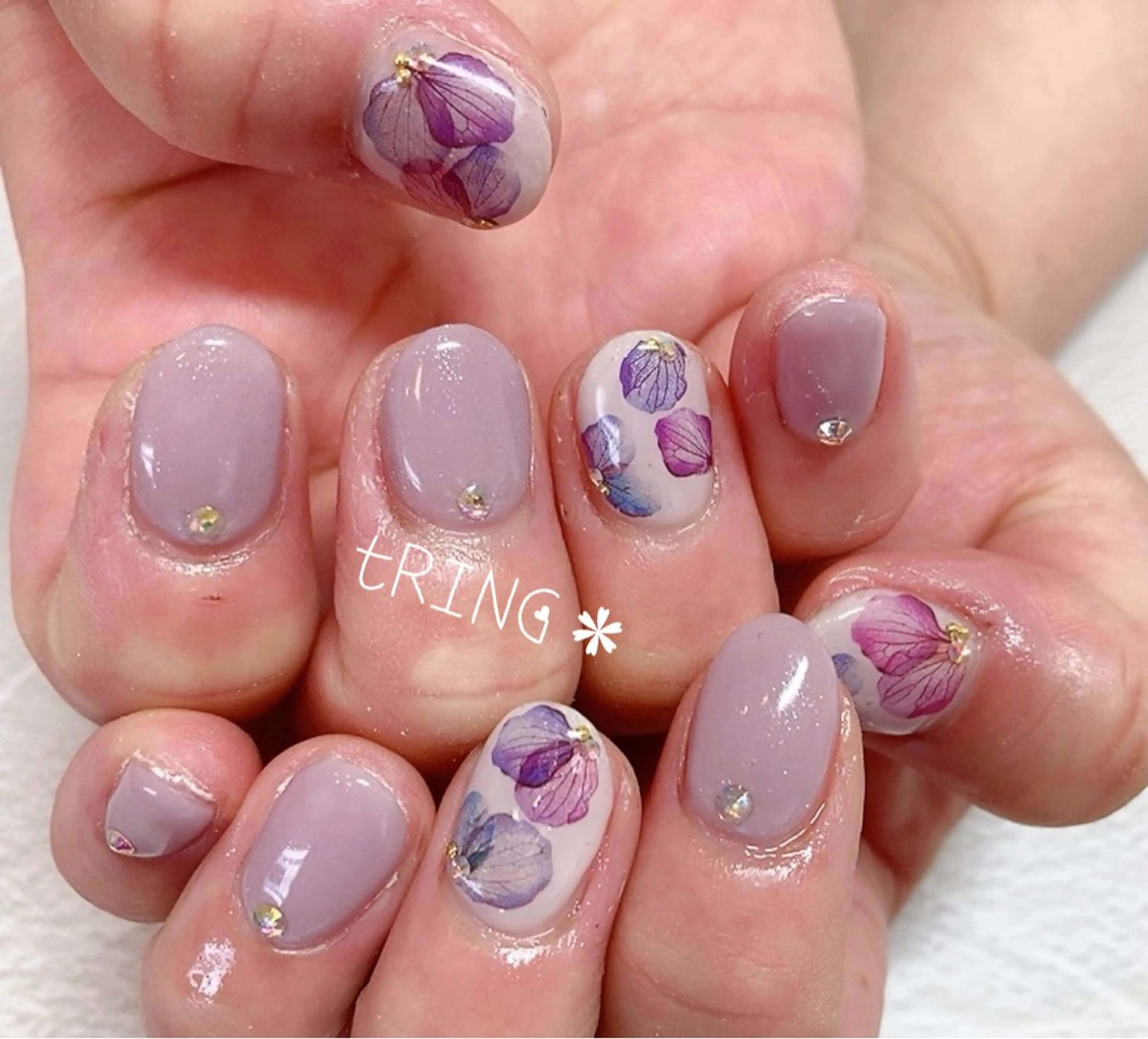 ネイル ハンドネイル tRING＊ しいの木台のネイルデザイン