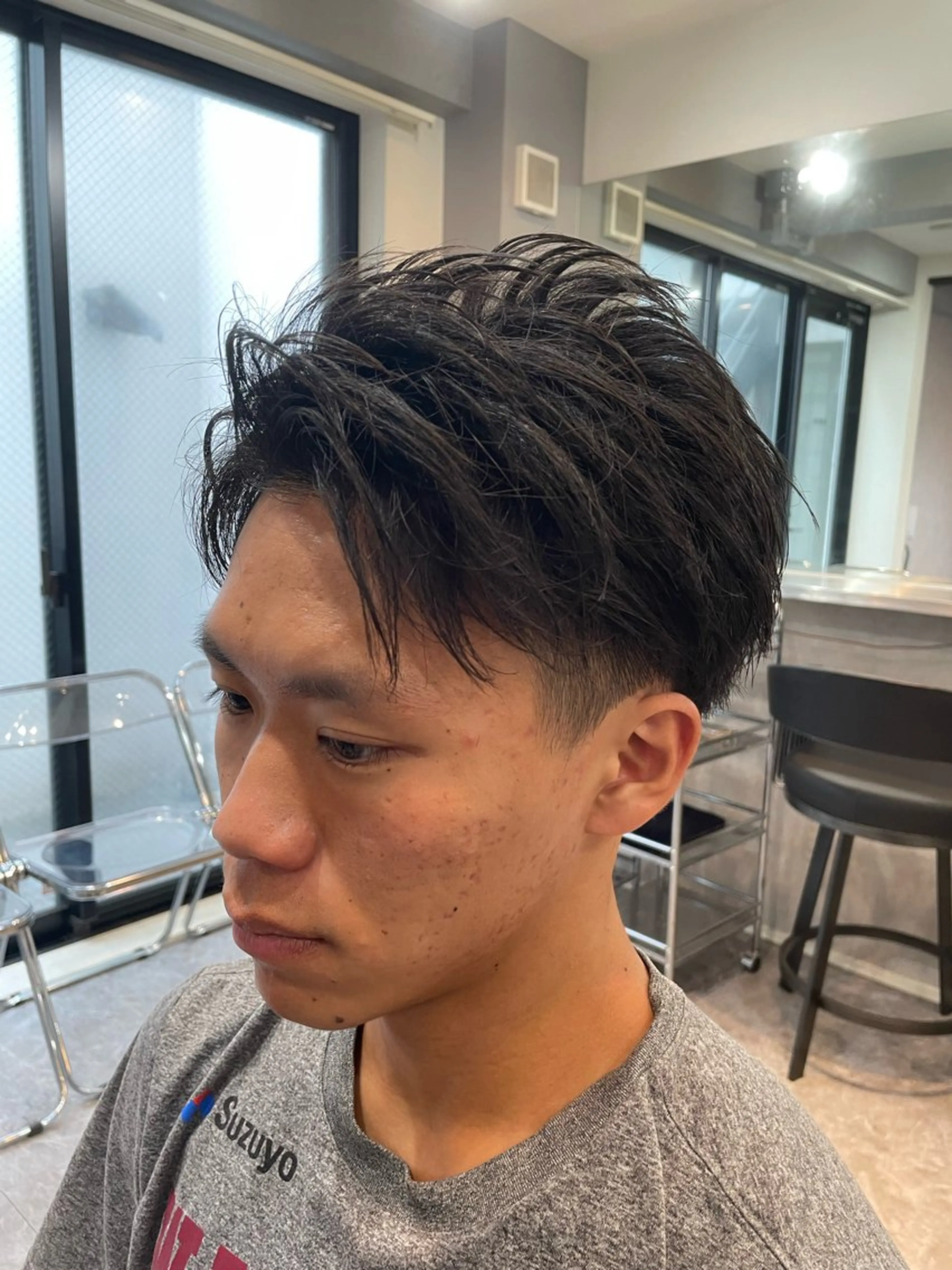 ショート メンズ メンズ就活ヘア 学生（メンズ向け） 学生 EXCIA表参道所属・メンズ縮毛矯正 樋口怜のヘアスタイル