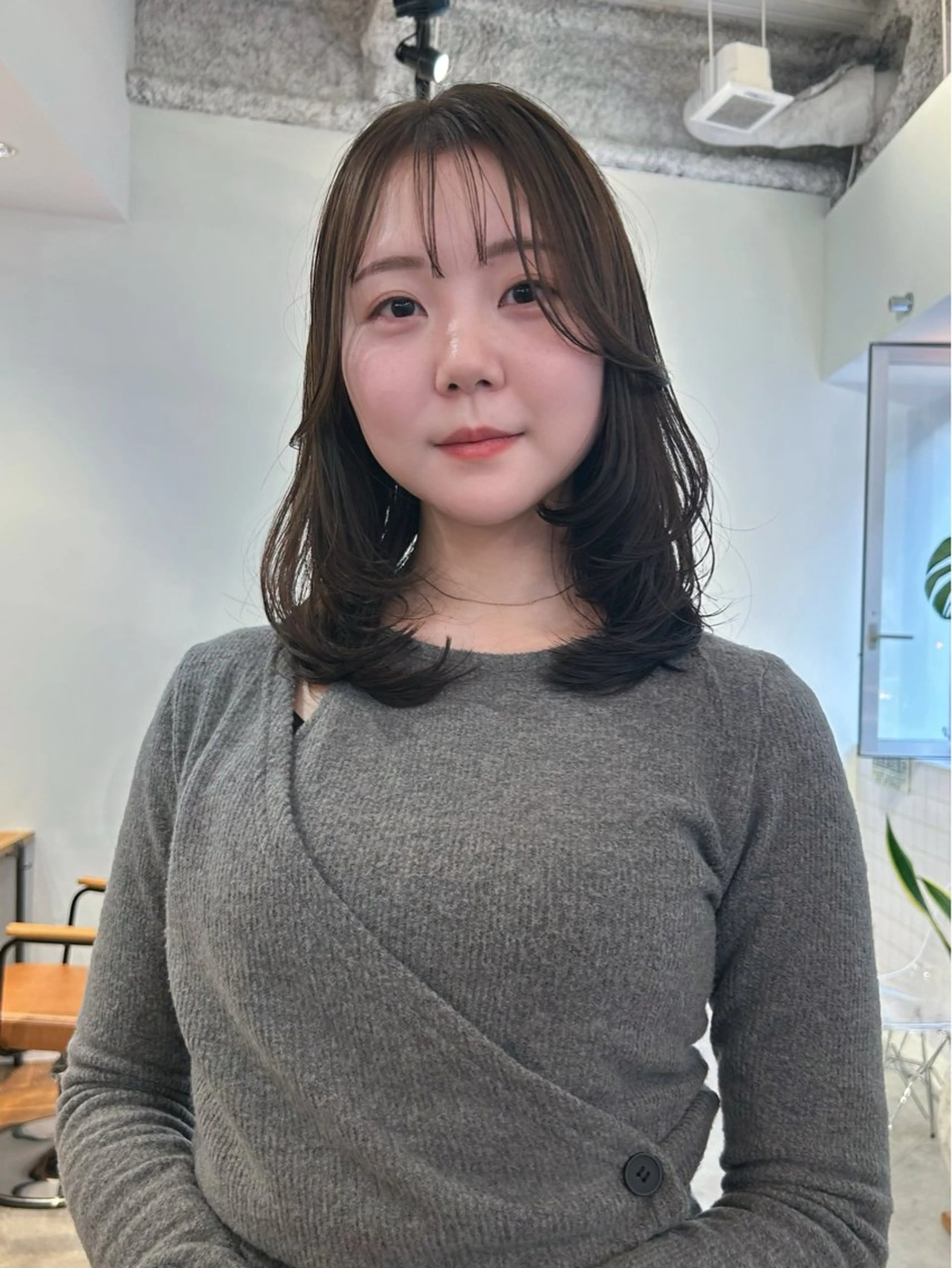 ミディアム カラー レイヤーカット カット ヘアカラー トリートメント ボブ/レイヤー 大阪梅田/きょうかのヘアスタイル