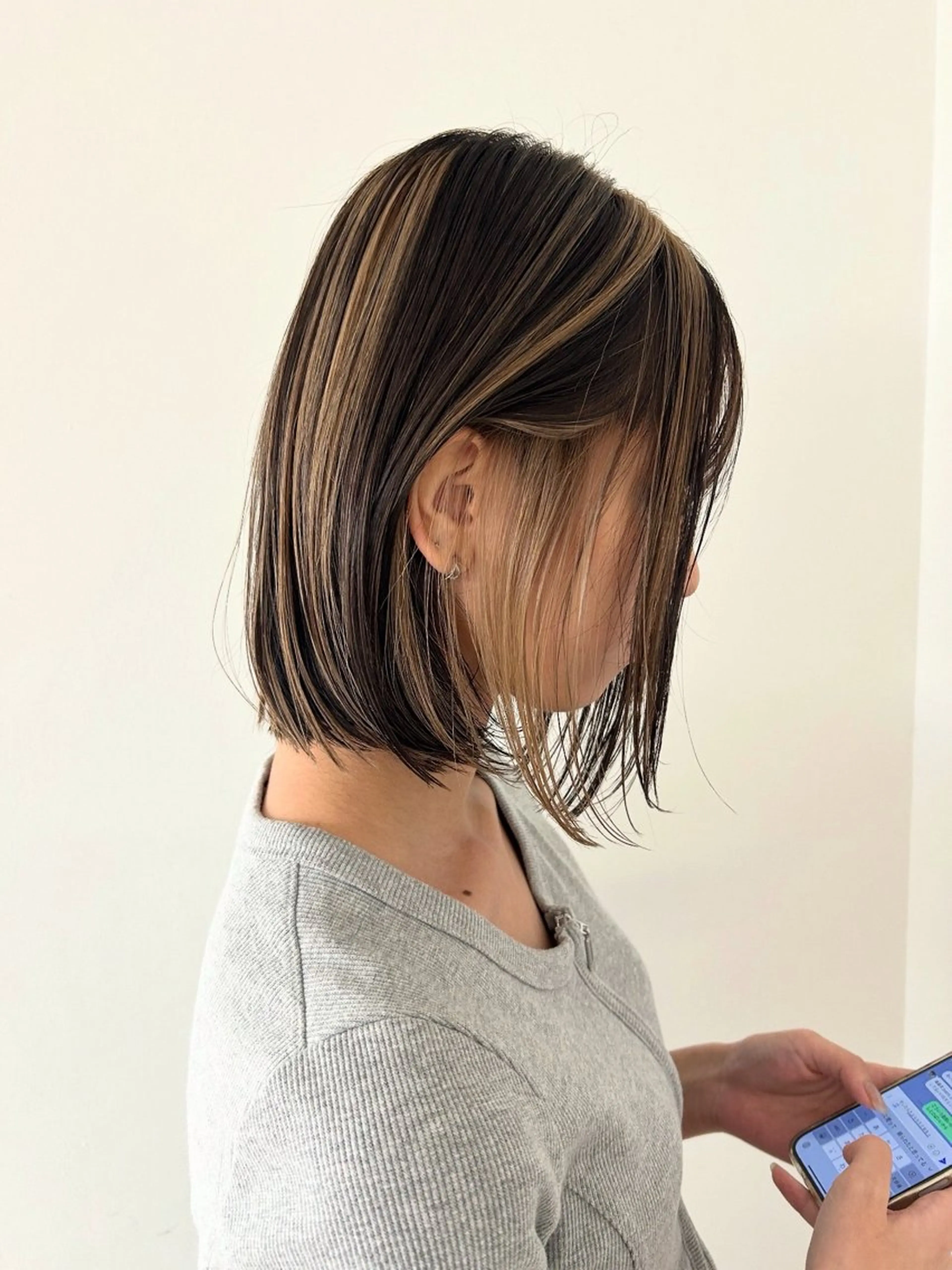 ミディアム カラー ヘアカラー トリートメント ケアパーマ/ブリーチ daisukeのヘアスタイル