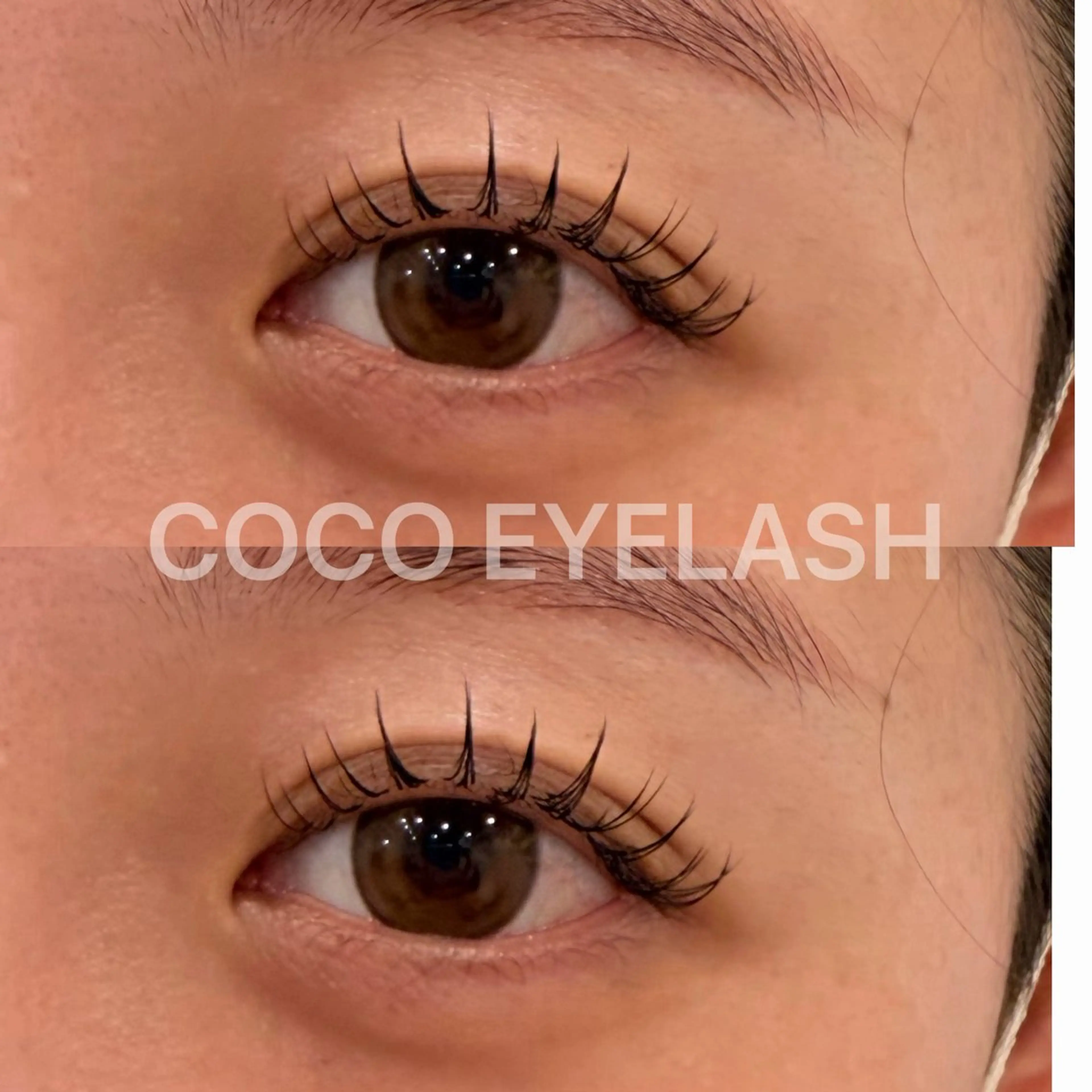 マツエク・マツパ 束感まつ毛 韓国風マツエク まつげパーマ マツパ COCO EYELASHアキのマツエク・マツパデザイン