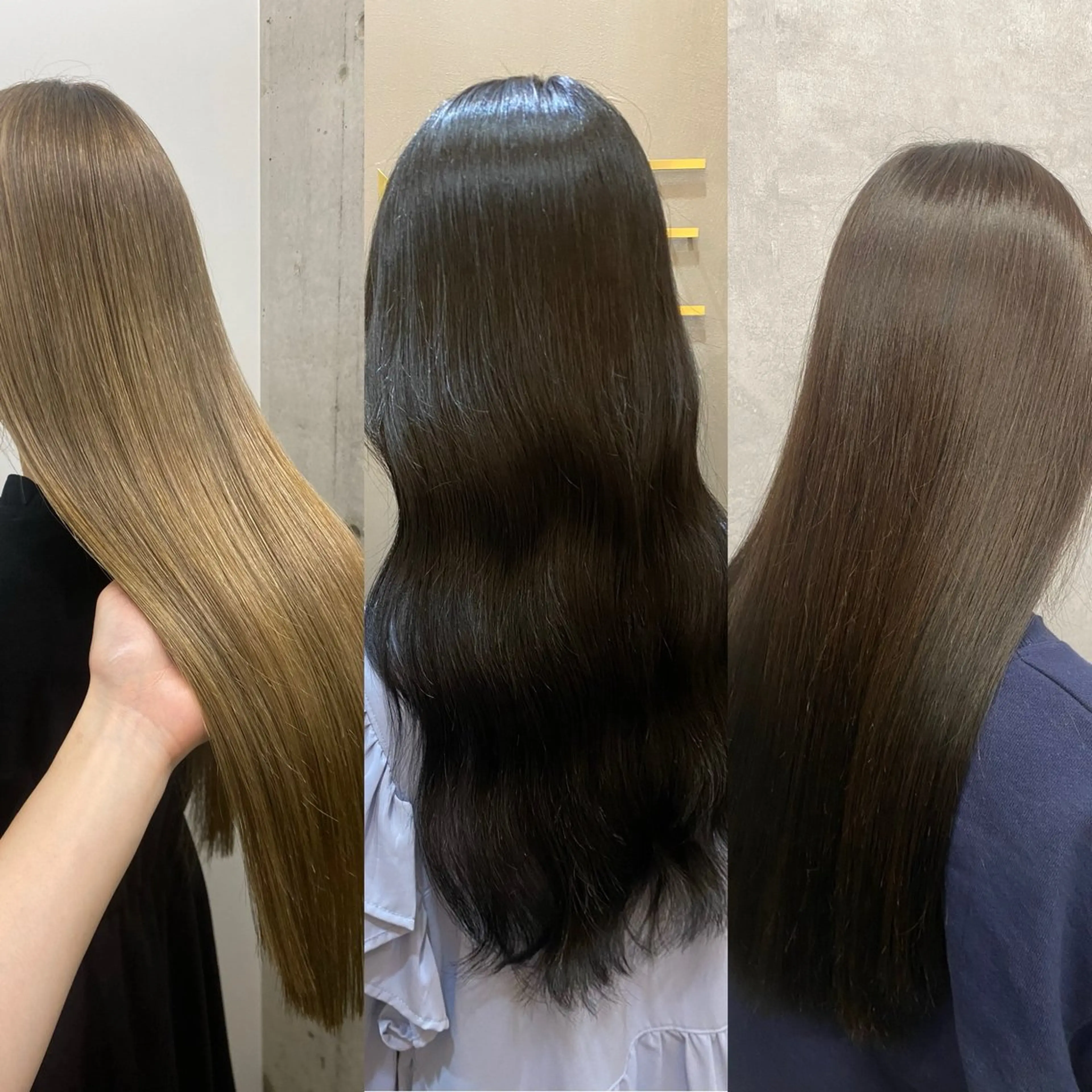 セミロング カット ヘアカラー トリートメント NUMBER 天王寺YUYAのヘアスタイル