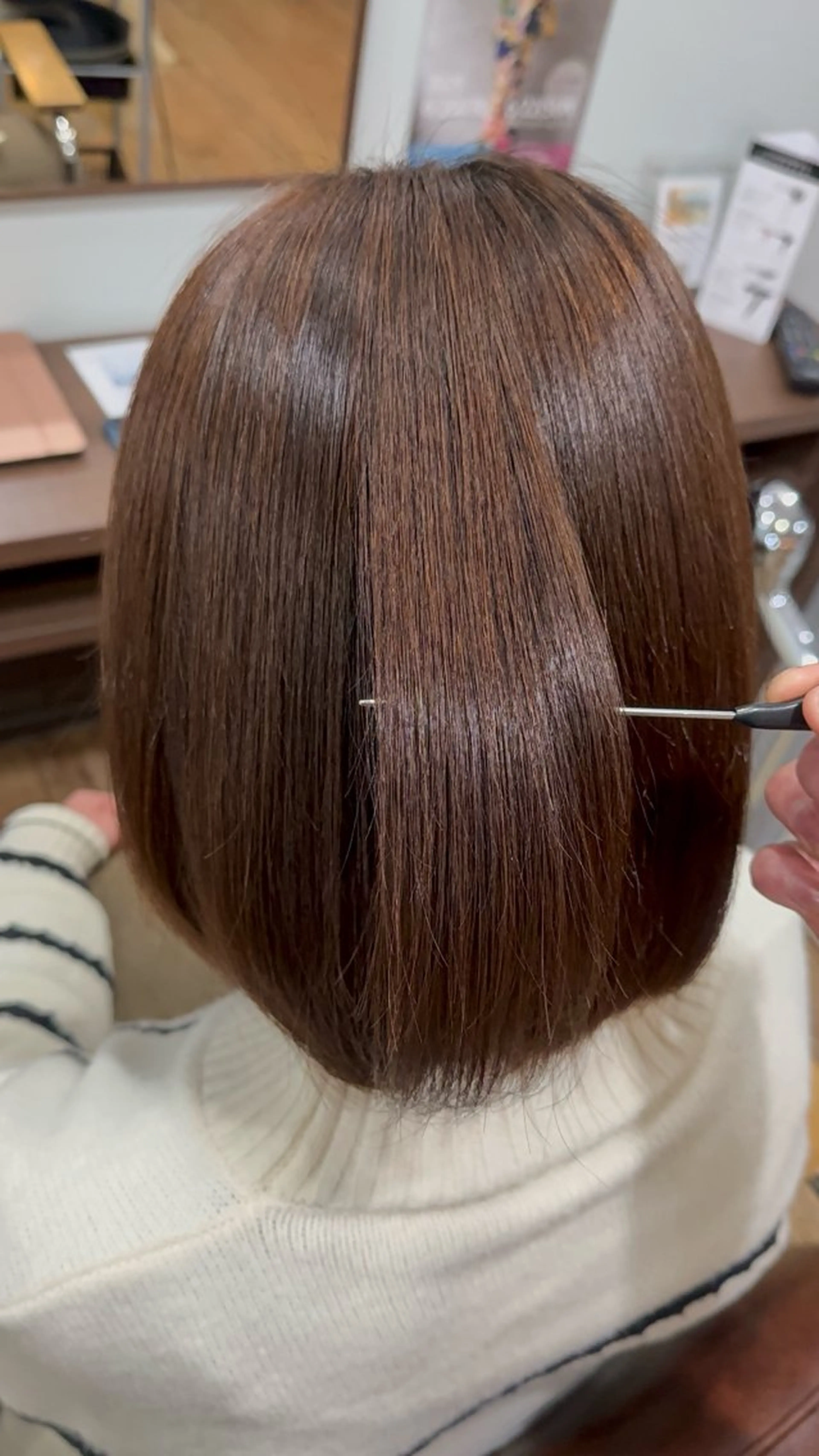 ミディアム チョコレートブラウン 卒業式のヘアスタイル 久村 泰生のヘアスタイル