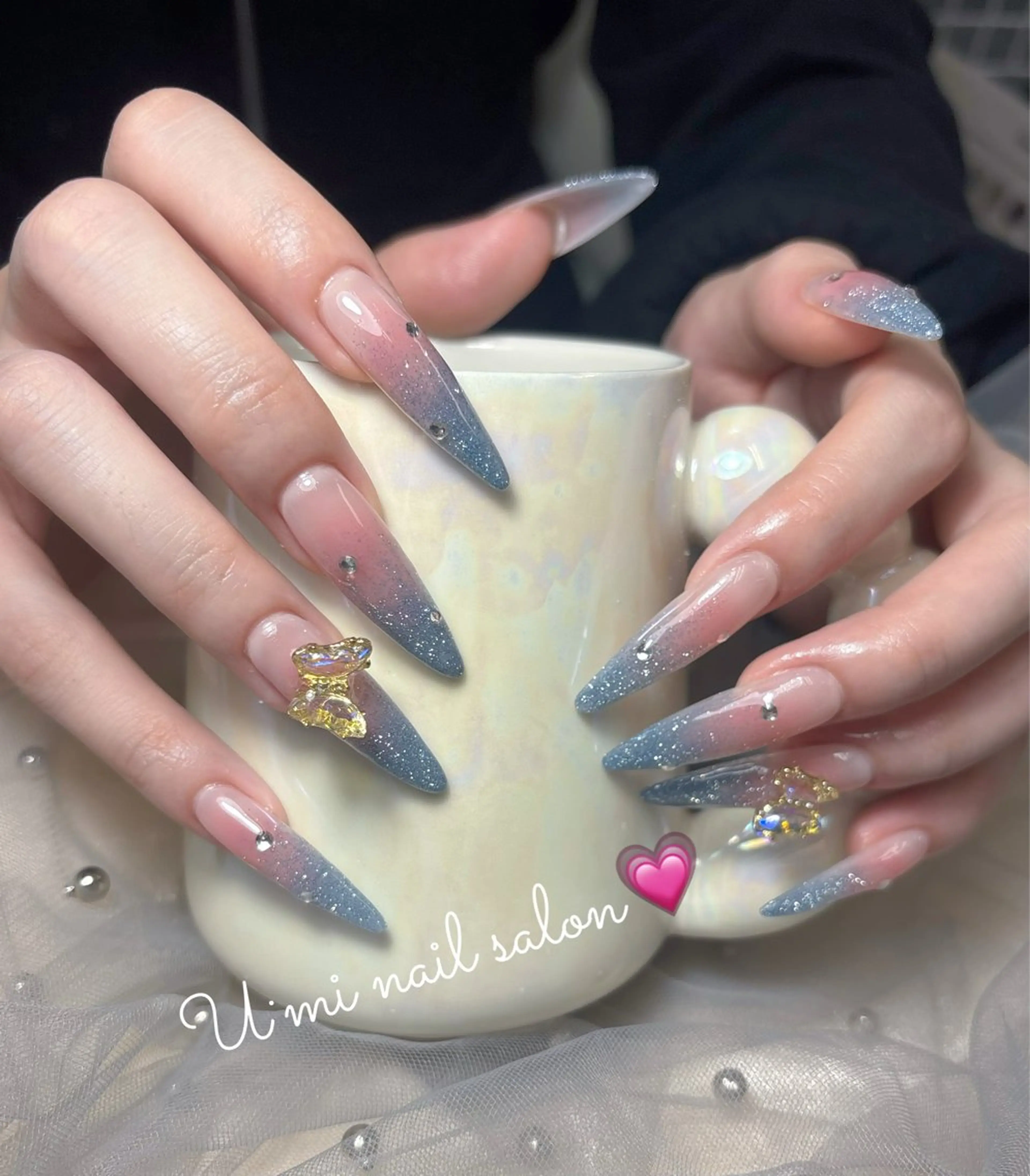 ネイル 長さ出し ハンドネイル U·Mi nail salon所属・U·Mi 上野御徒町容のネイルデザイン