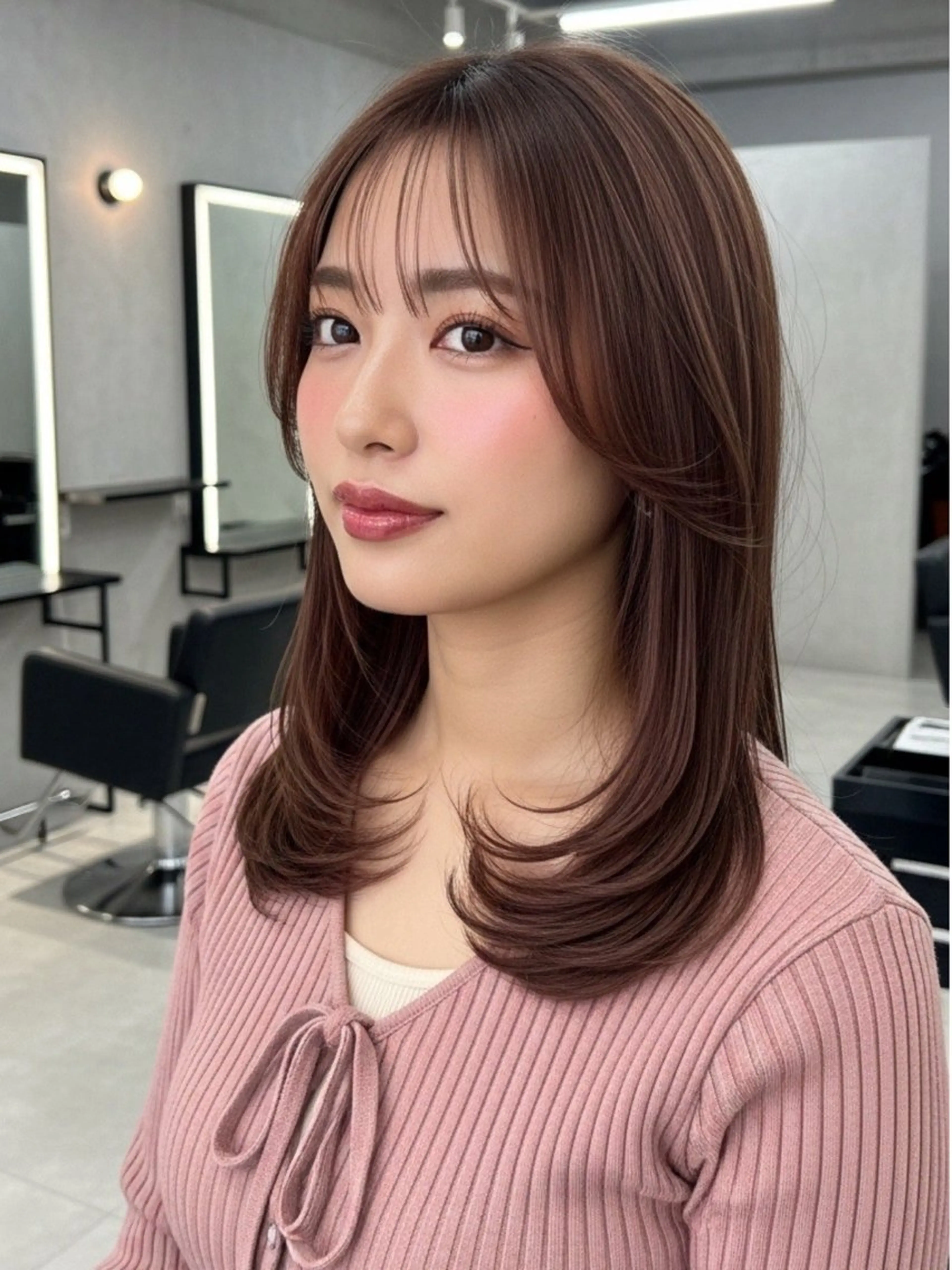 ミディアム 似合わせボブ✖️ 韓国レイヤー✨小関のヘアスタイル