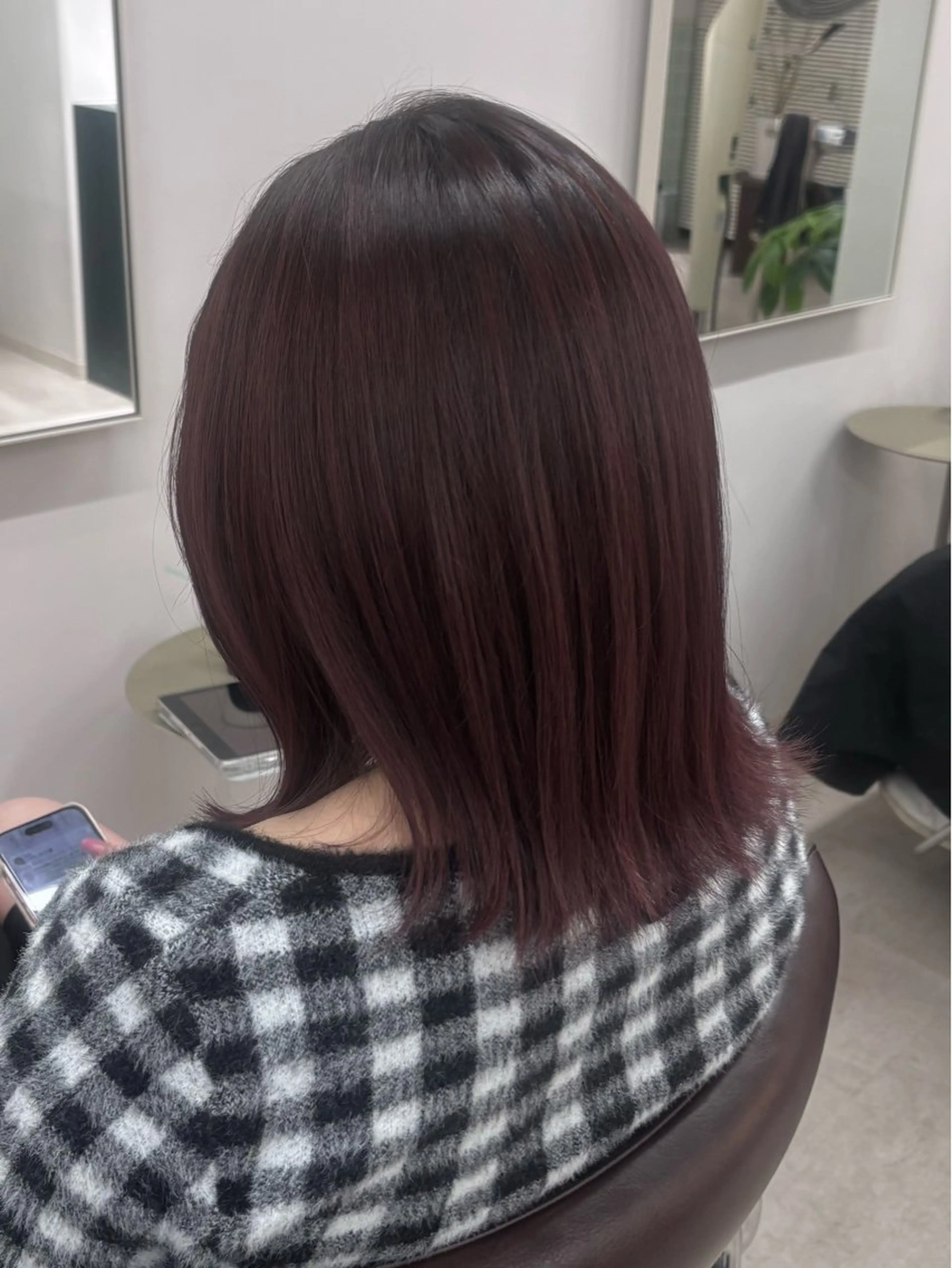 ミディアム カラー ヘアカラー hachiyama rinaのヘアスタイル