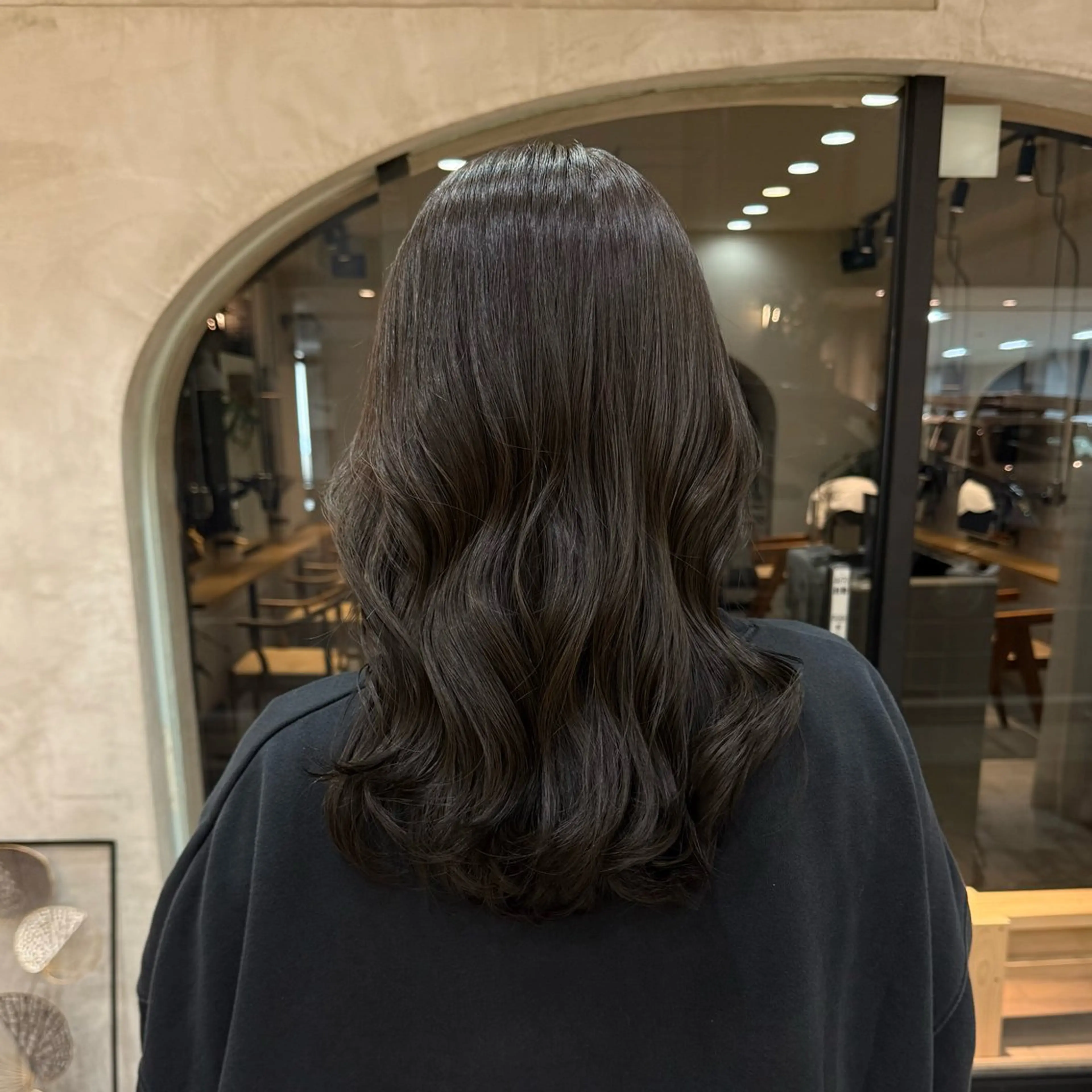 ミディアム カラー mizu🐾 hair braceのヘアスタイル