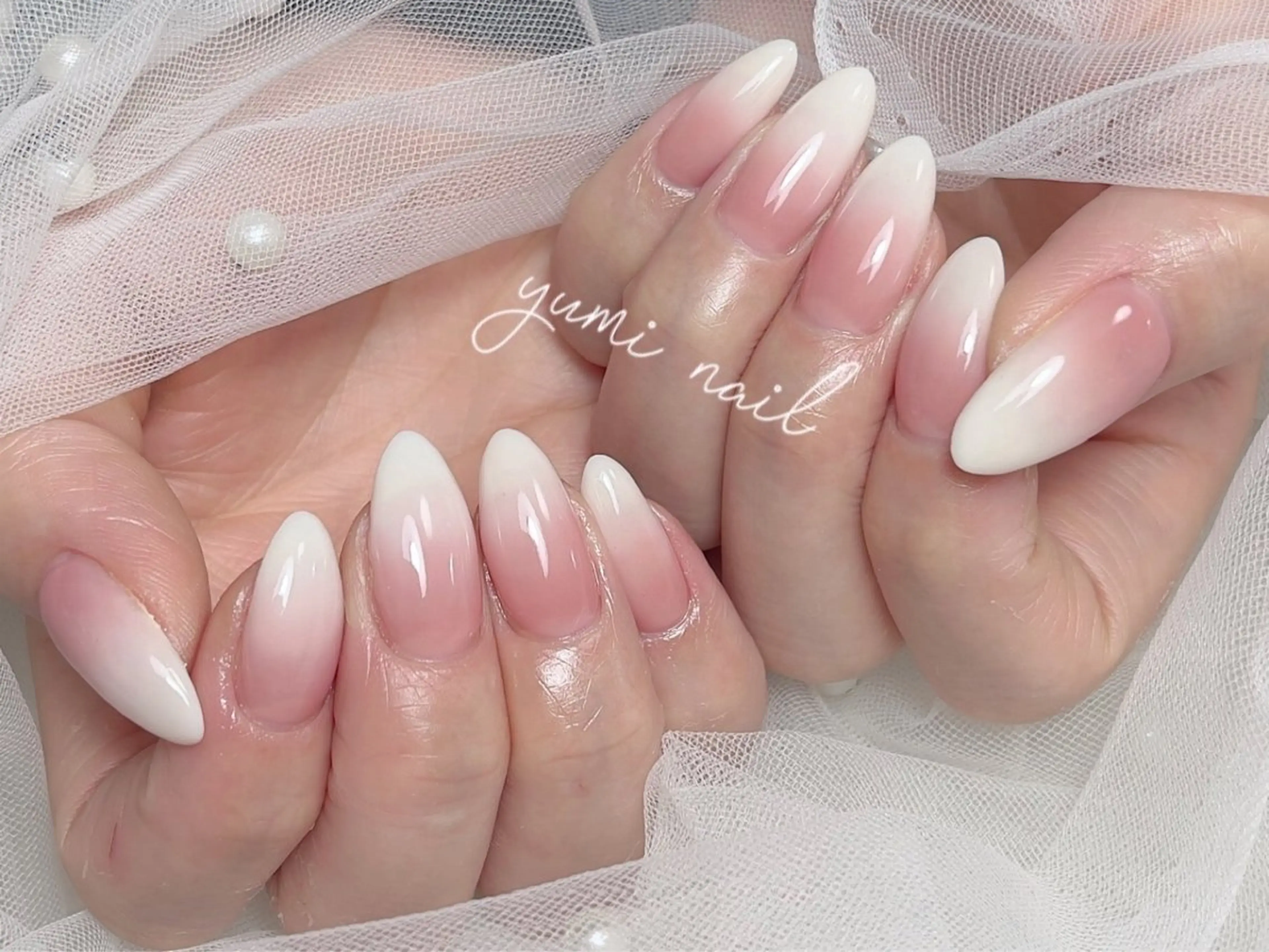 ネイル ハンドネイル 𝐲𝐮𝐦𝐢🎀 長さ出しデザイン専門のネイルデザイン