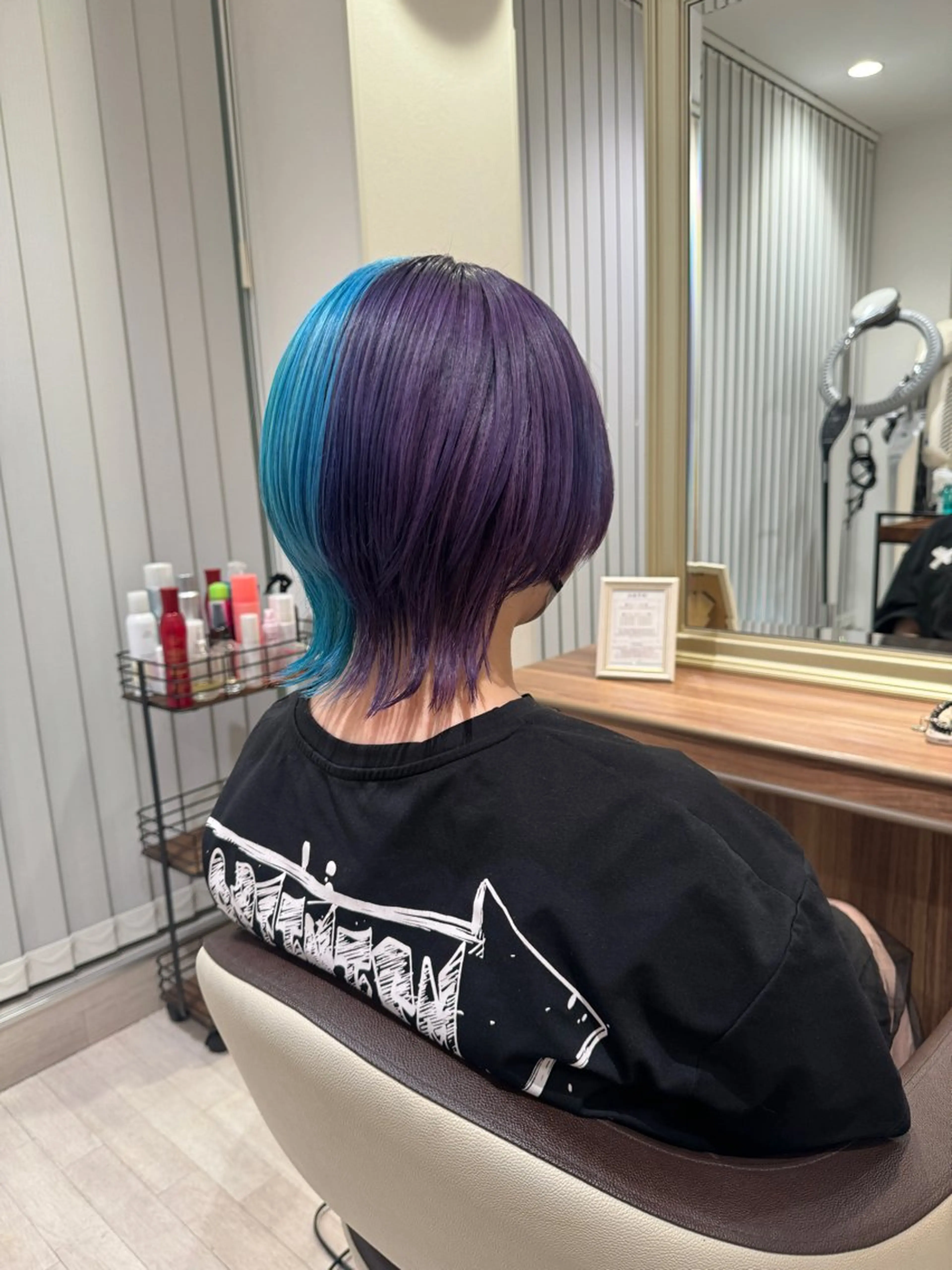 ショート カラー ヘアカラー Re:st所属・Miyavi/カラー ショートボブのヘアスタイル