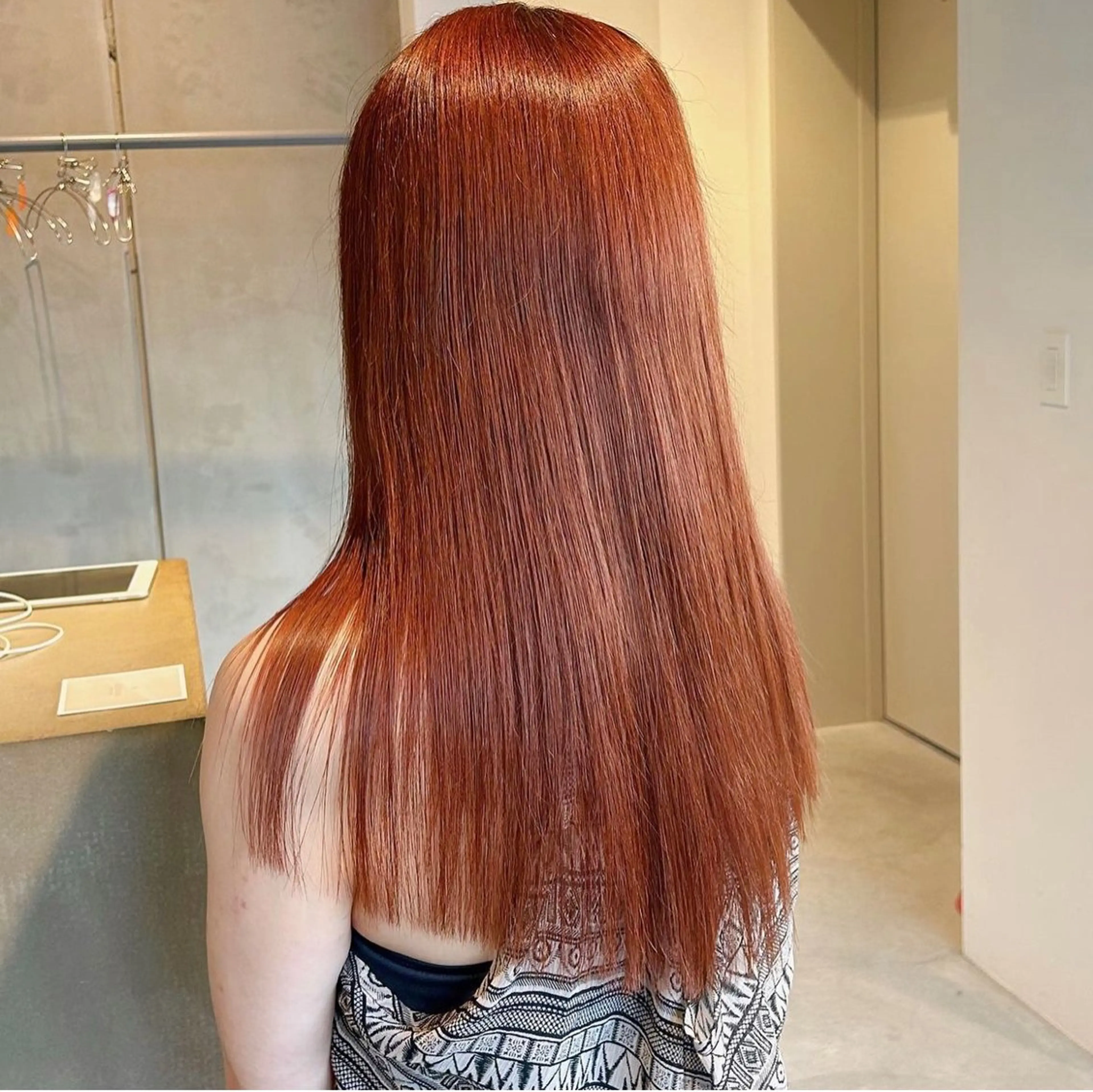 ロング カラー オレンジ 松元 未有のマツエク・マツパデザイン