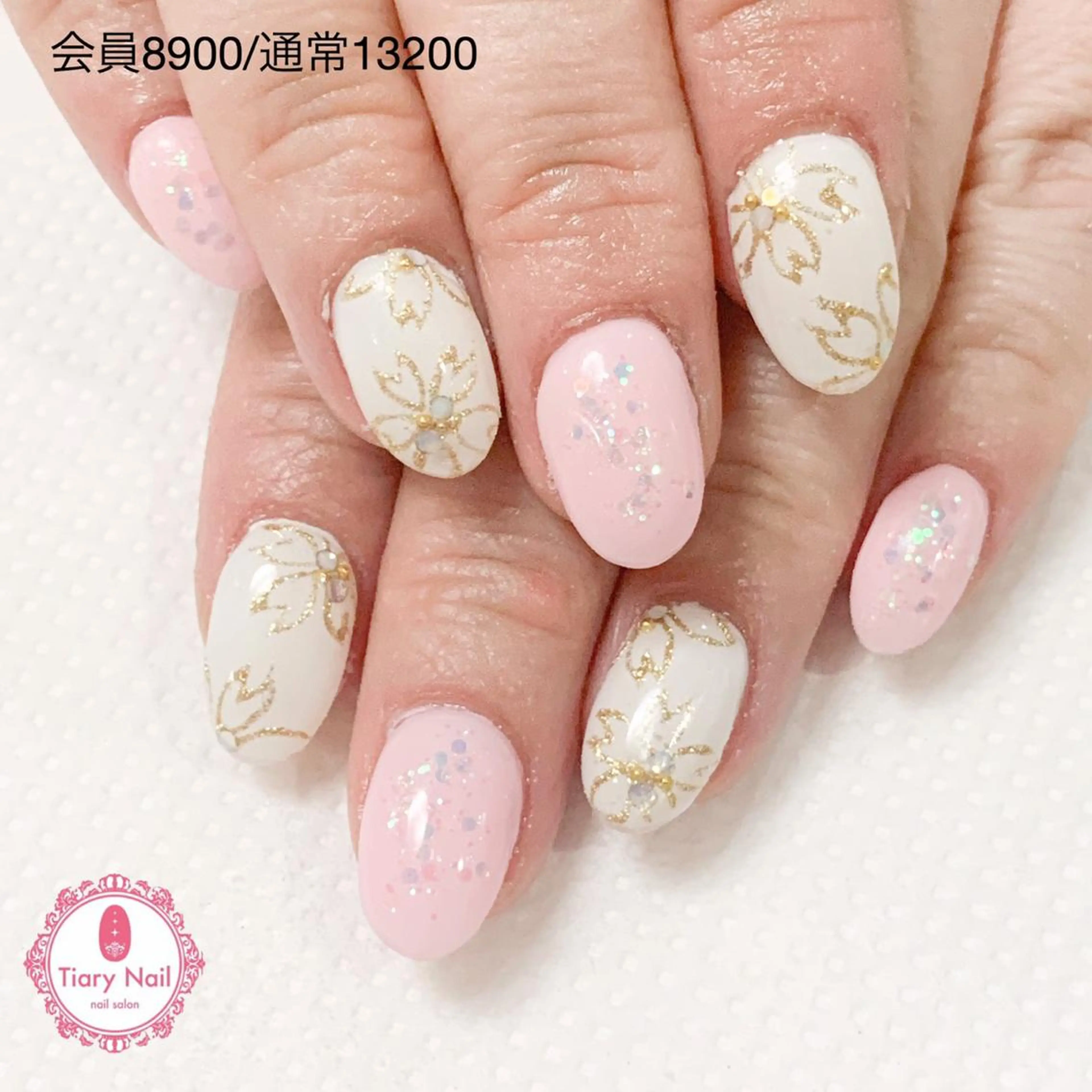 ネイル 桜ネイル 長さ出し オフィスネイル スカルプネイル シンプルネイル 💗🪽Tiary Nail🪽💗のネイルデザイン
