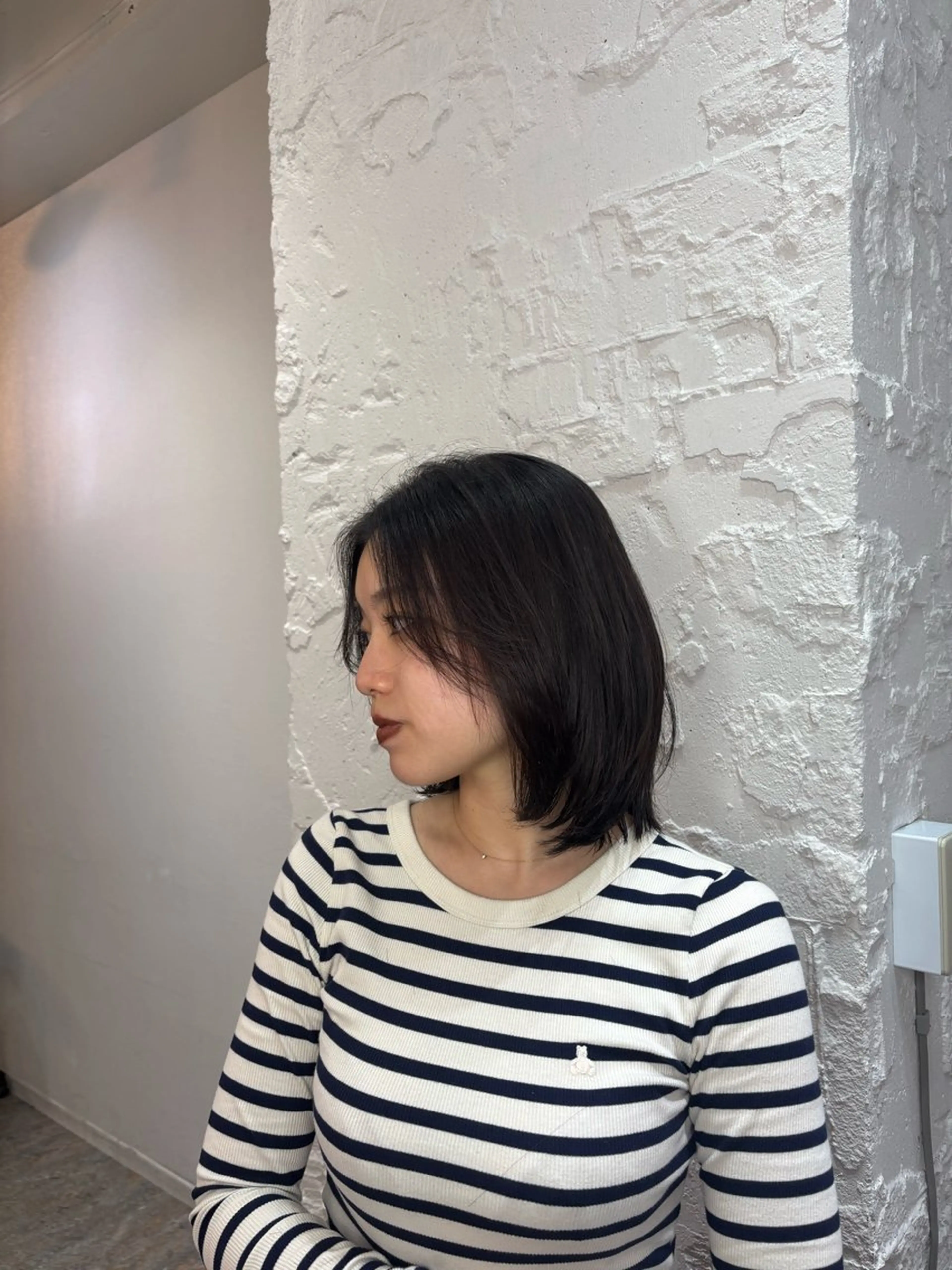 ミディアム blend渋谷 はなのヘアスタイル