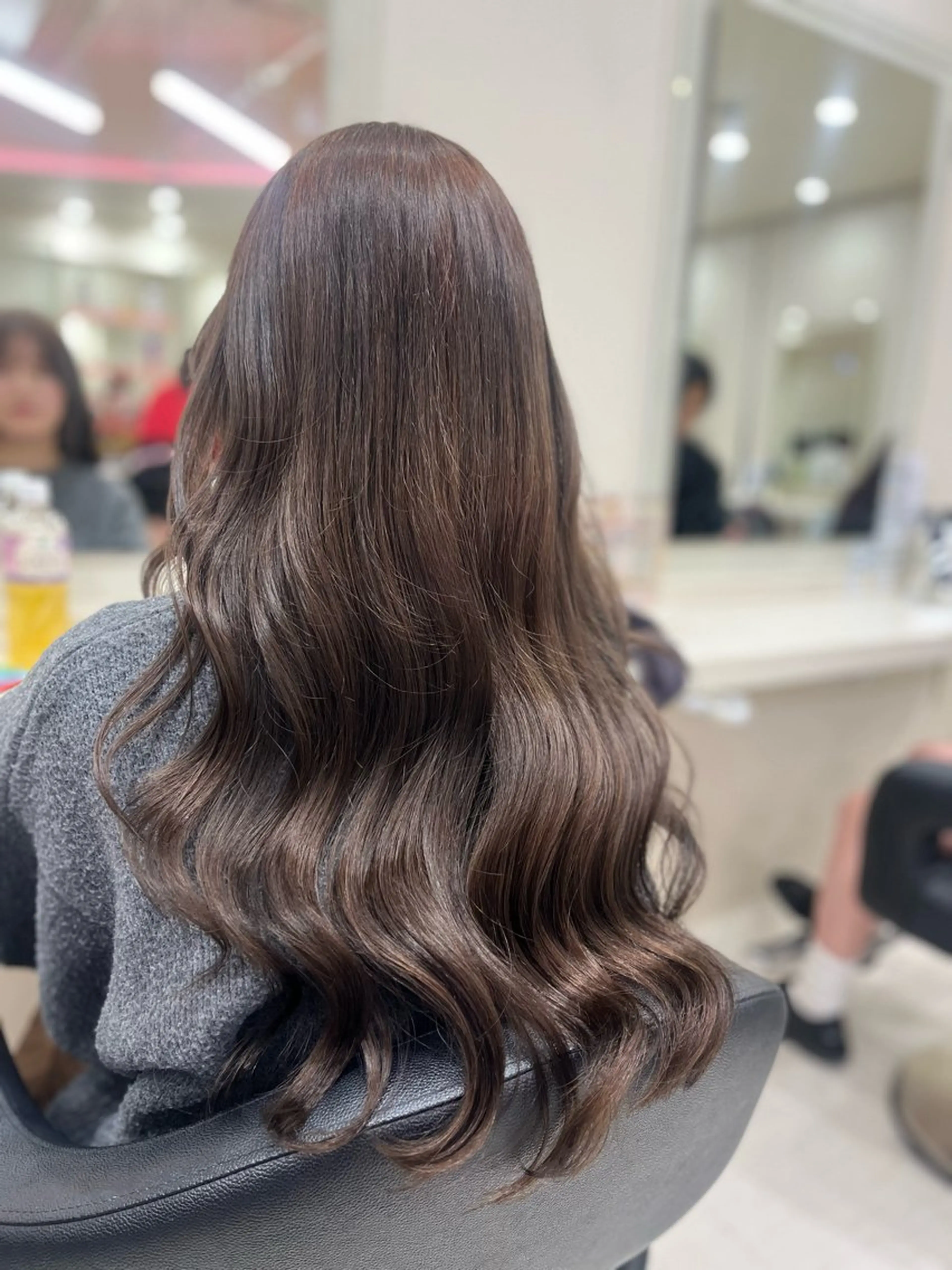 ロング カラー ヘアカラー ヘアセット 大人上品ベージュ 🎀HARUNAのヘアスタイル