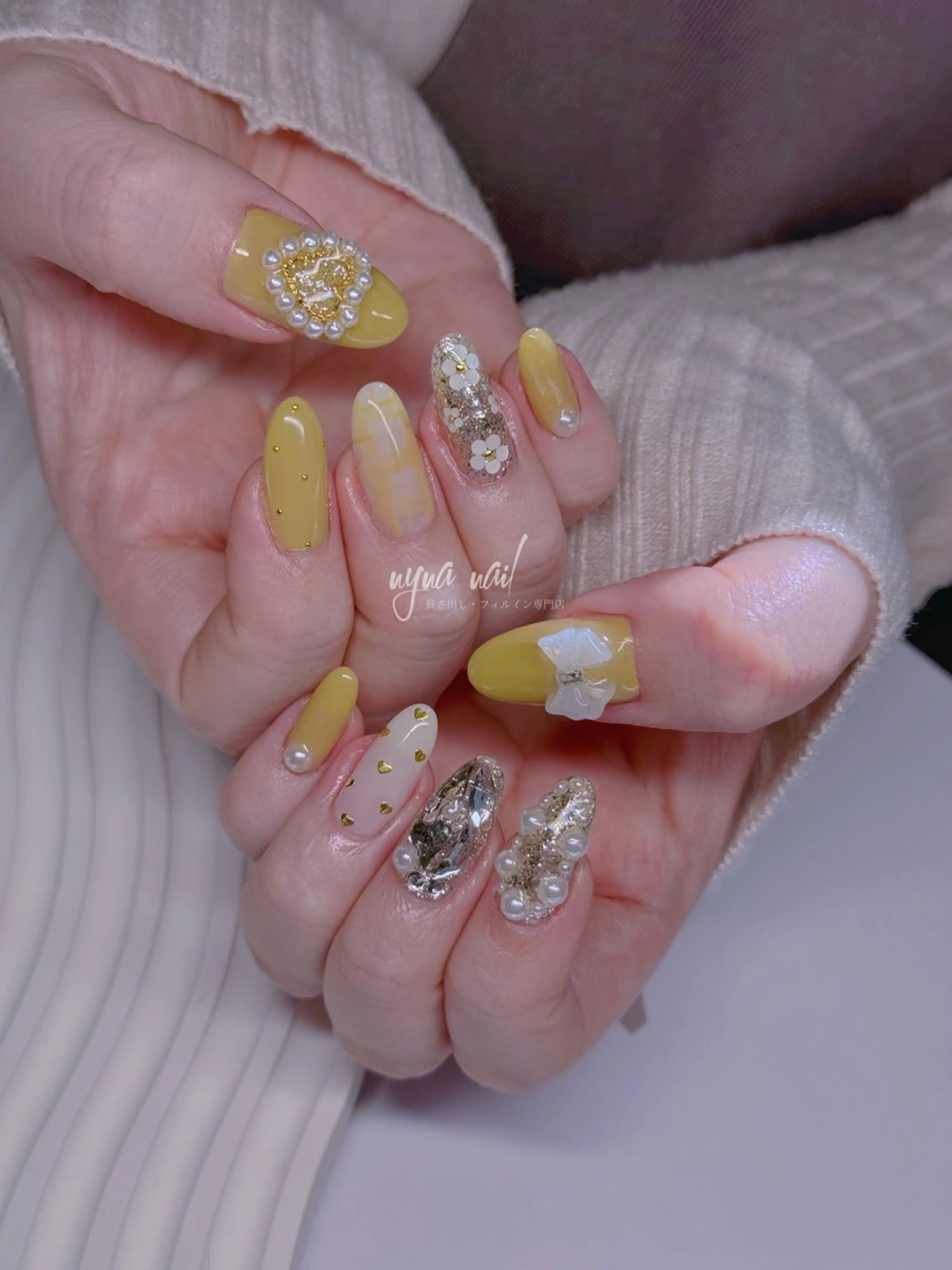 ネイル ハンドネイル 長さ出し専門 nynaのネイルデザイン