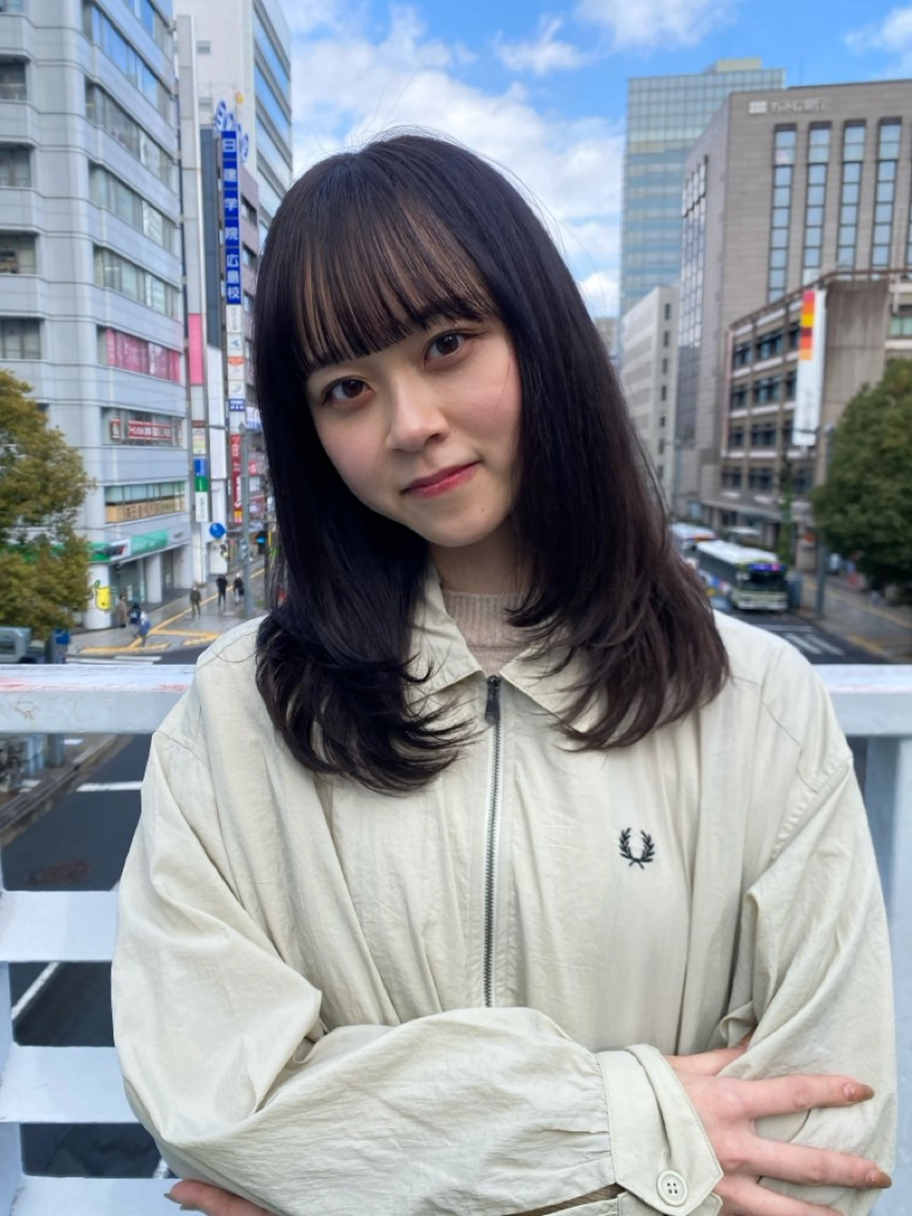 ミディアム カット ヘアカラー AMELE所属・店長【似合わせヘア】 前杉健太のヘアスタイル