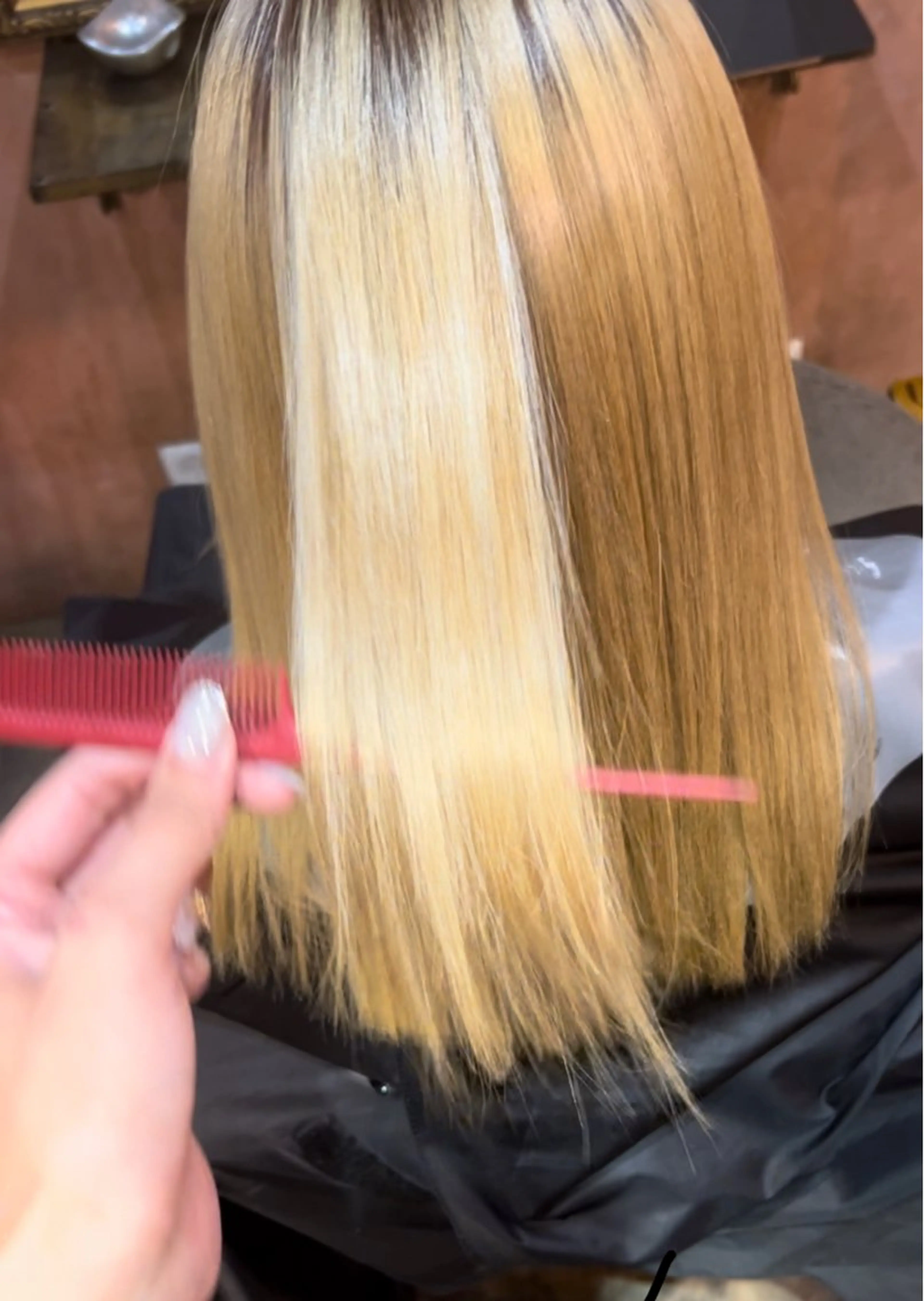 髪質改善縮毛矯正🧏♀️✨+髪質改善トリートメントの写真