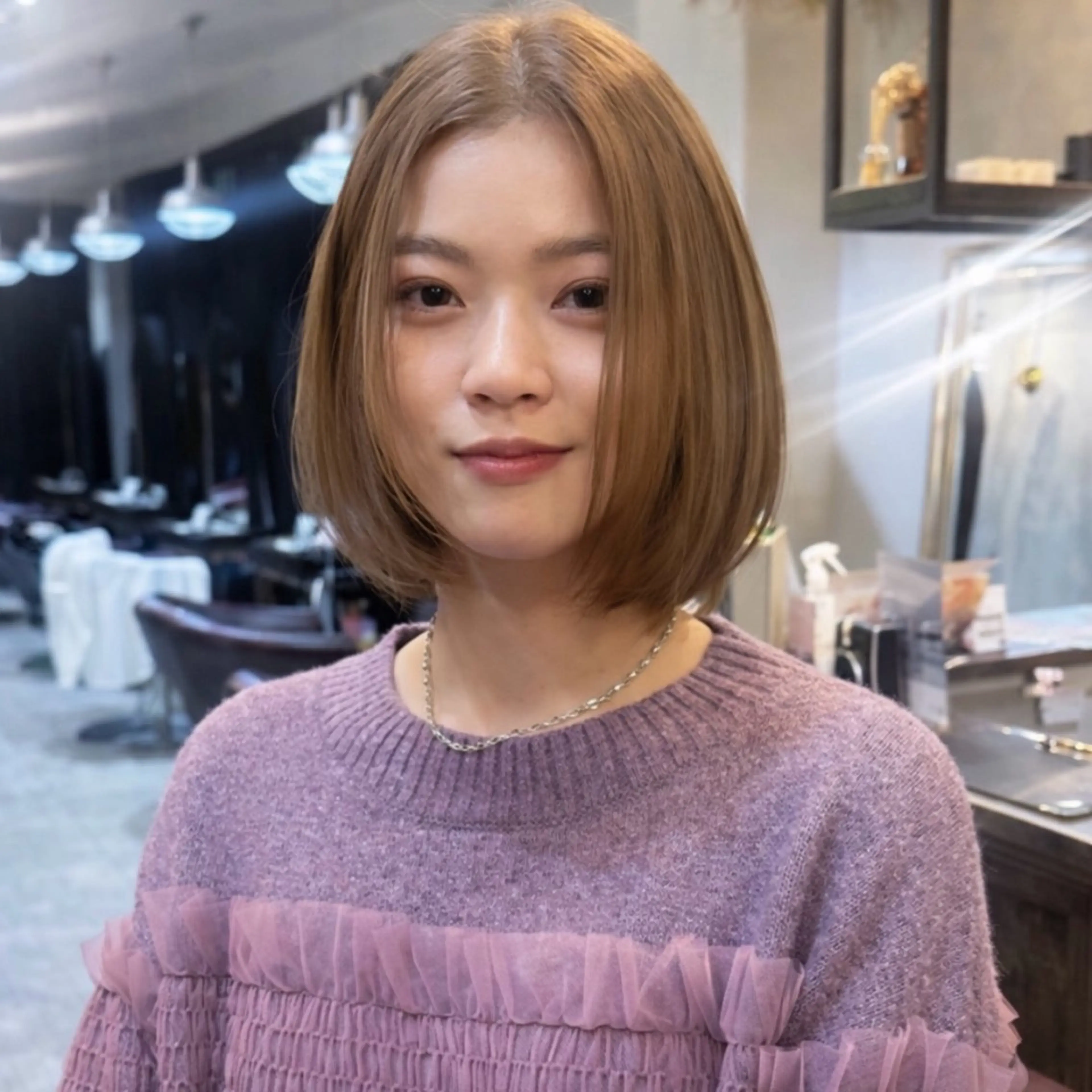 ミディアム powderhair_luminity所属・矢澤涼夏 🎀ツヤ髪のヘアスタイル