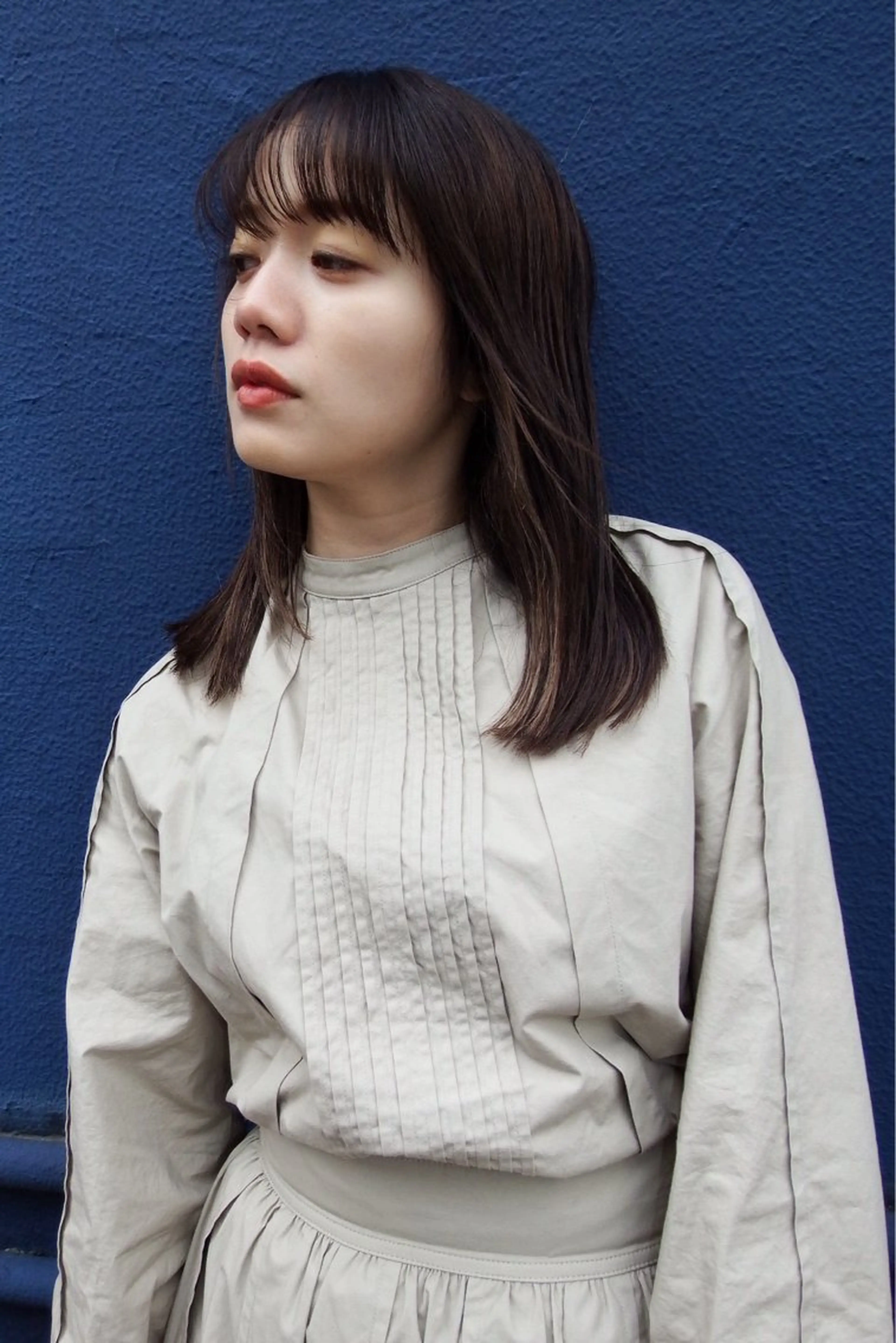 セミロング カラー ヘアアレンジ レイヤーカット 栄💗レイヤーカット ｜韓国風｜haruのヘアスタイル