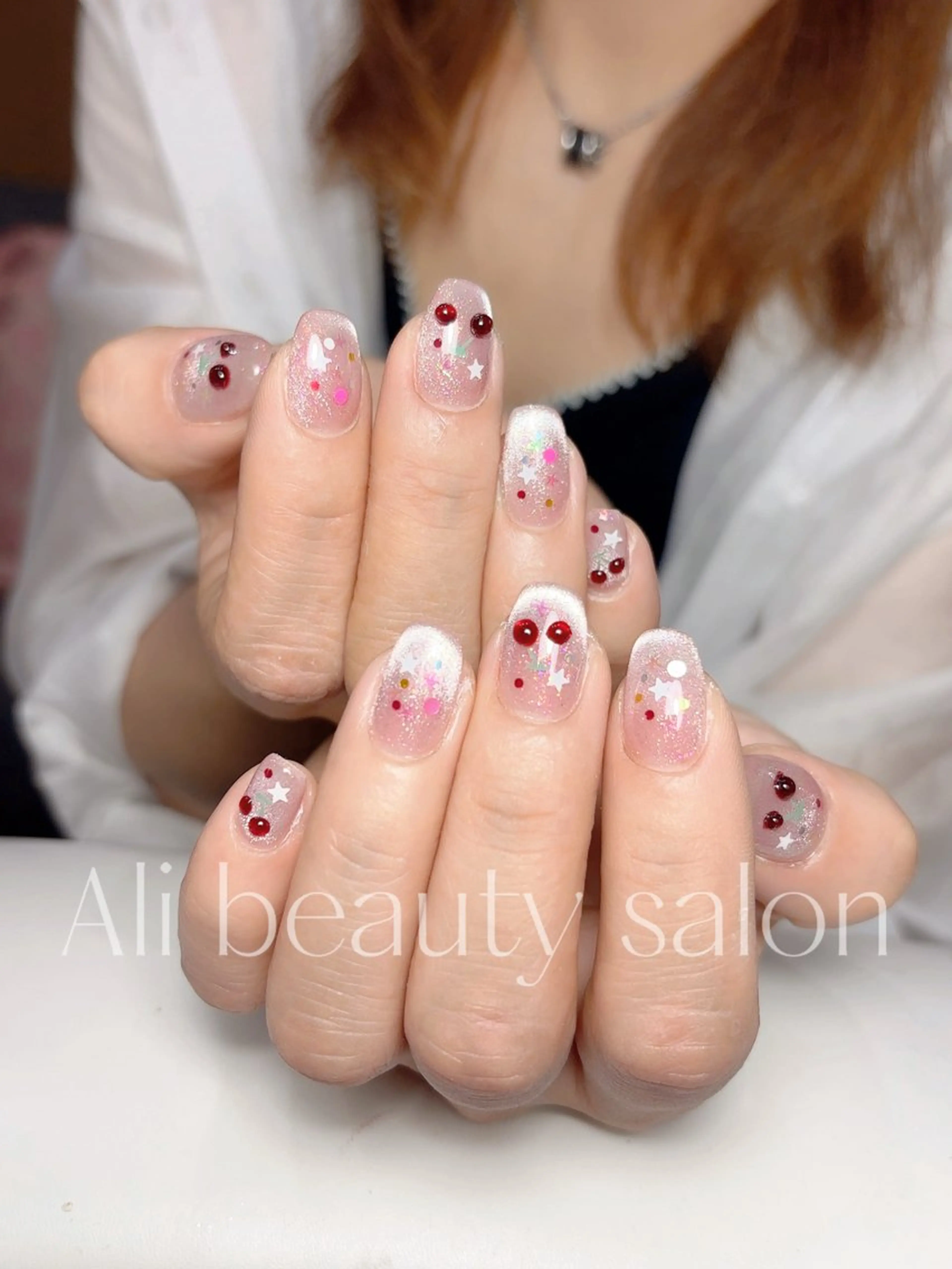 ネイル フレンチネイル マグネットネイル ハンドネイル Ali 新小岩 ネイル専門のネイルデザイン