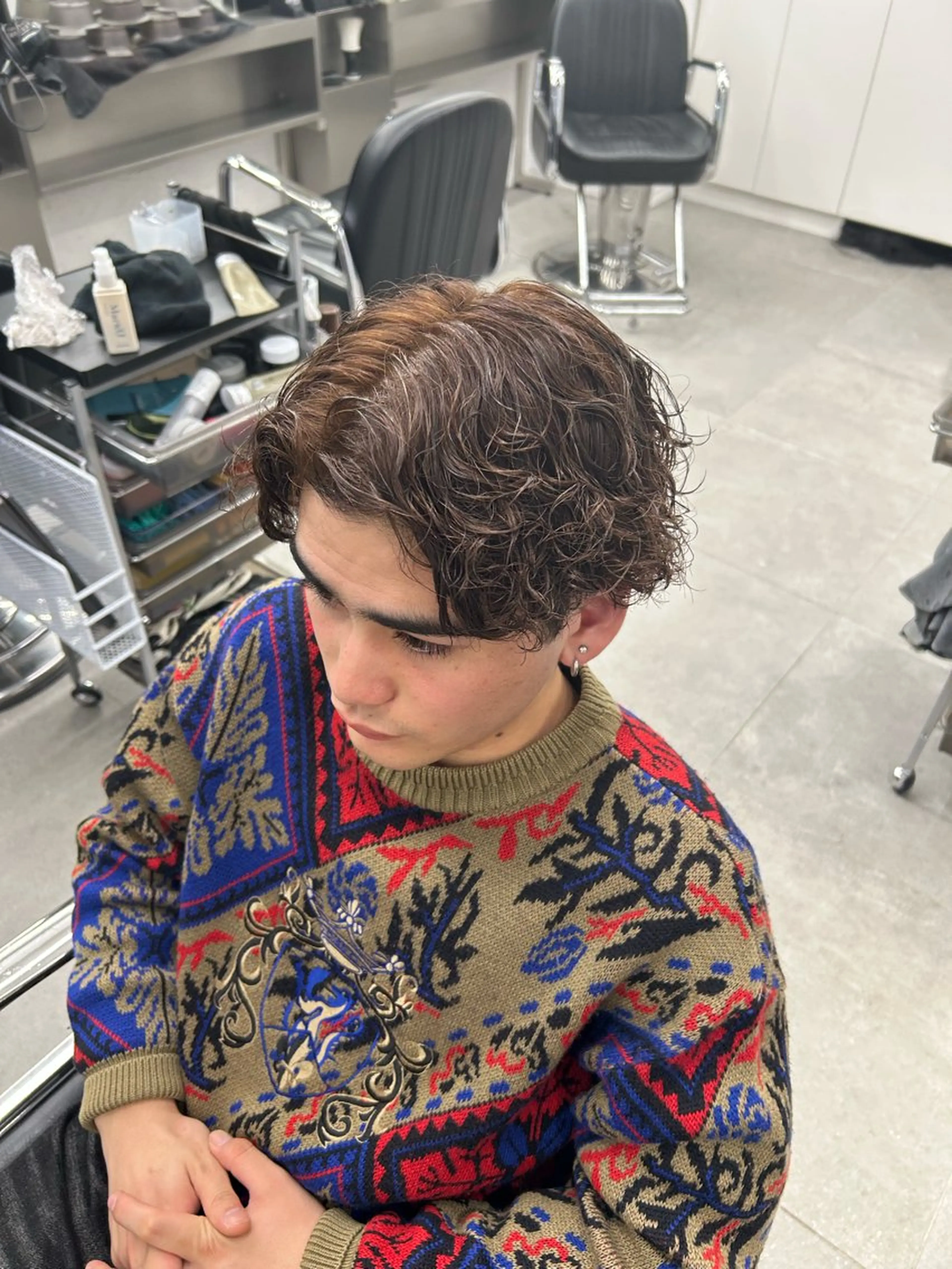 ショート カラー メンズ メンズブリーチ ブリーチ 與那嶺 紘のヘアスタイル