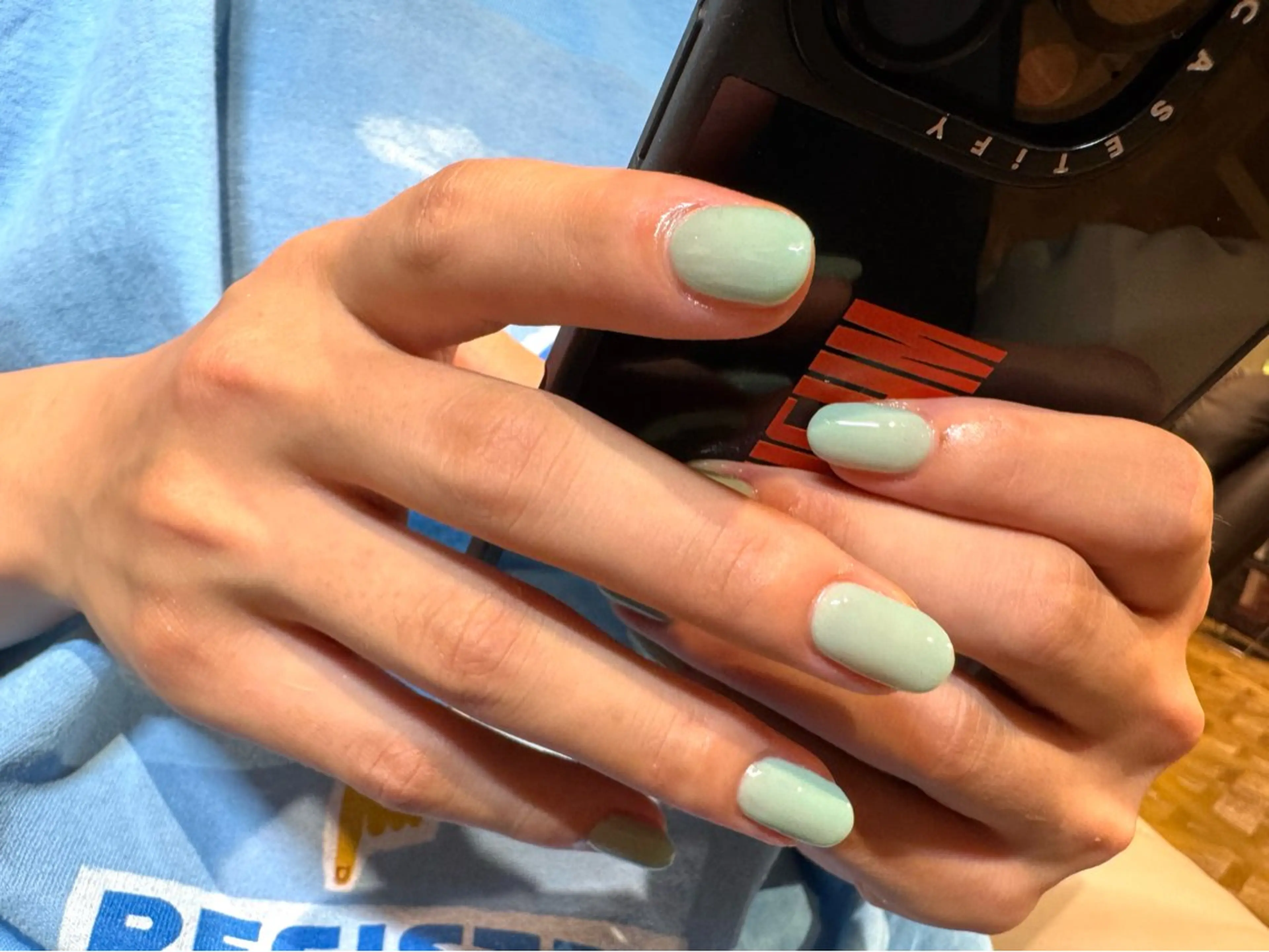 オフ無しショートワンカラー　色混ぜ無料の写真