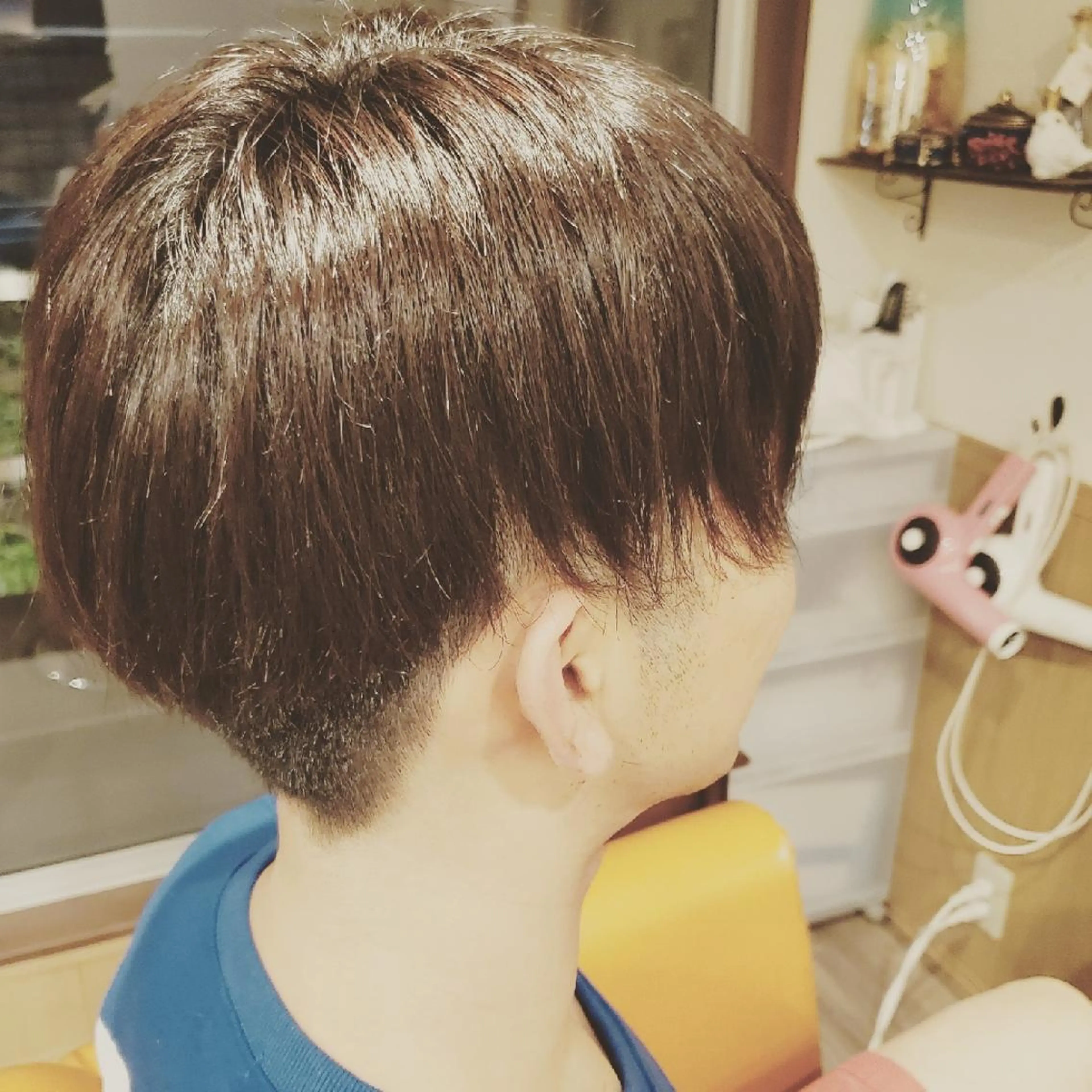 ショート メンズ パーマ 外国人風カラー 縮毛矯正 カット 縮毛矯正 spa hair  ark 富井直美のヘアスタイル