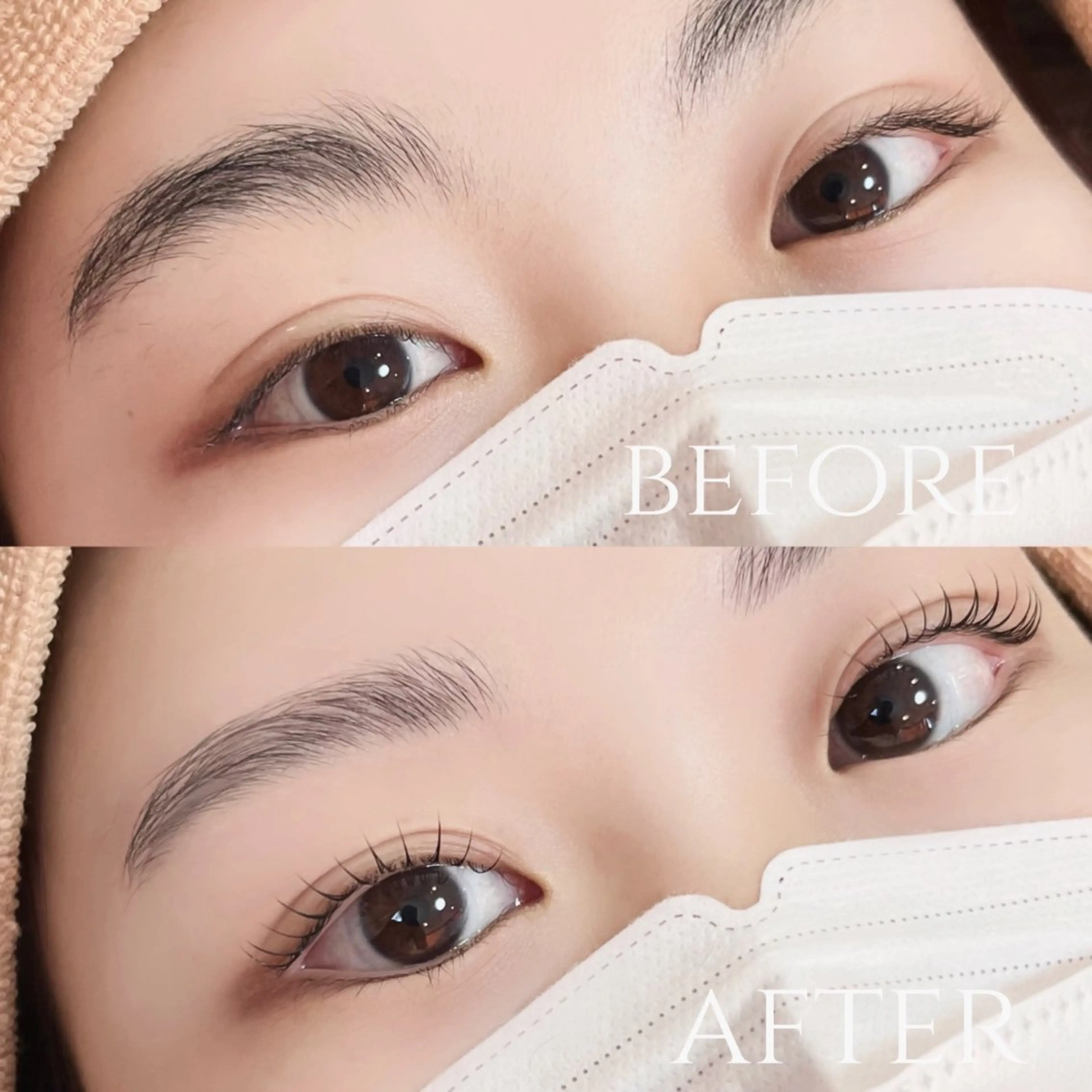 〖ご新規様価格〗目元完璧💯🌟🌟まつげパーマ+ナチュラルアイブロウ🌈🌈の写真