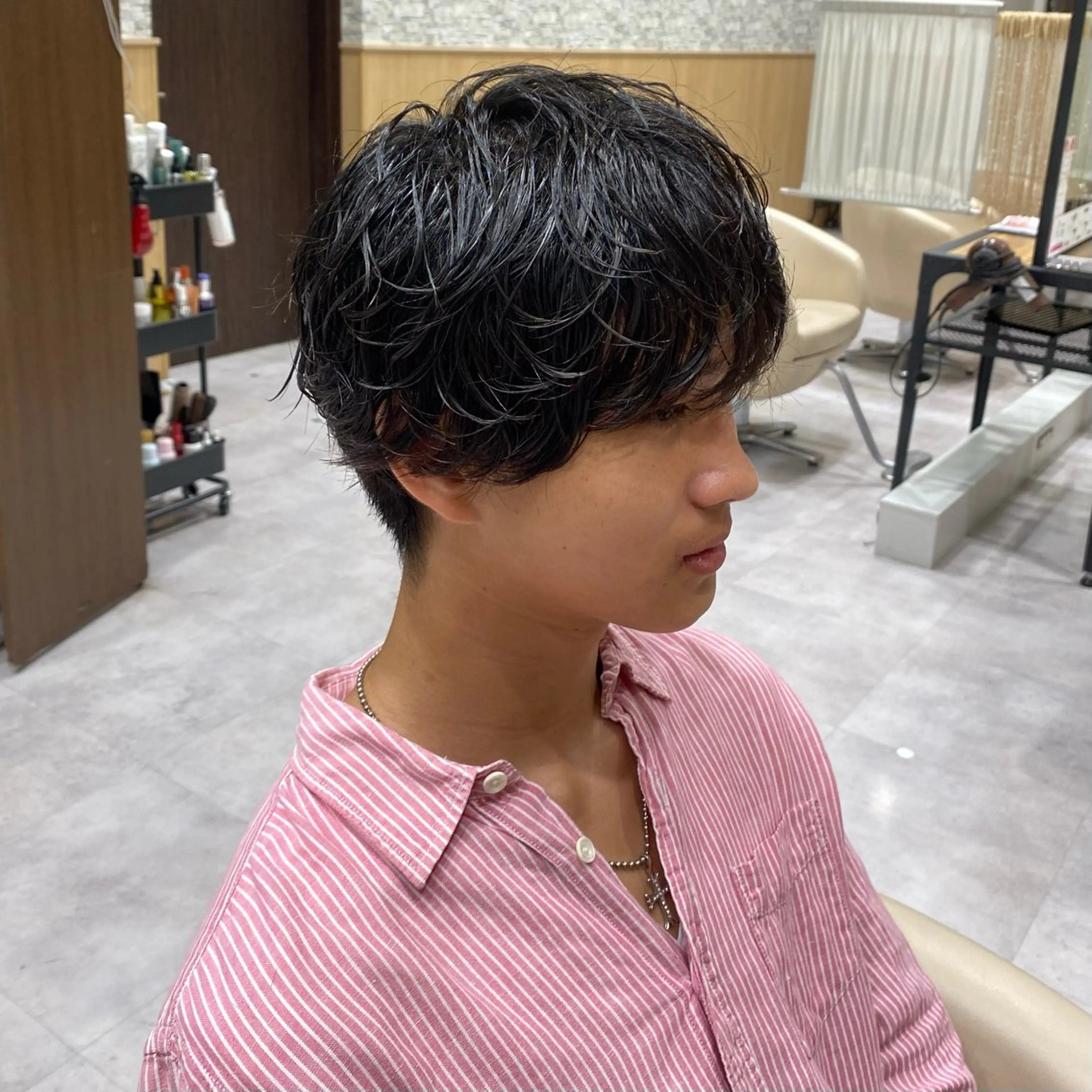 ショート パーマ メンズ UNIX所属・村上翼/ハンサム ショート/パーマのヘアスタイル