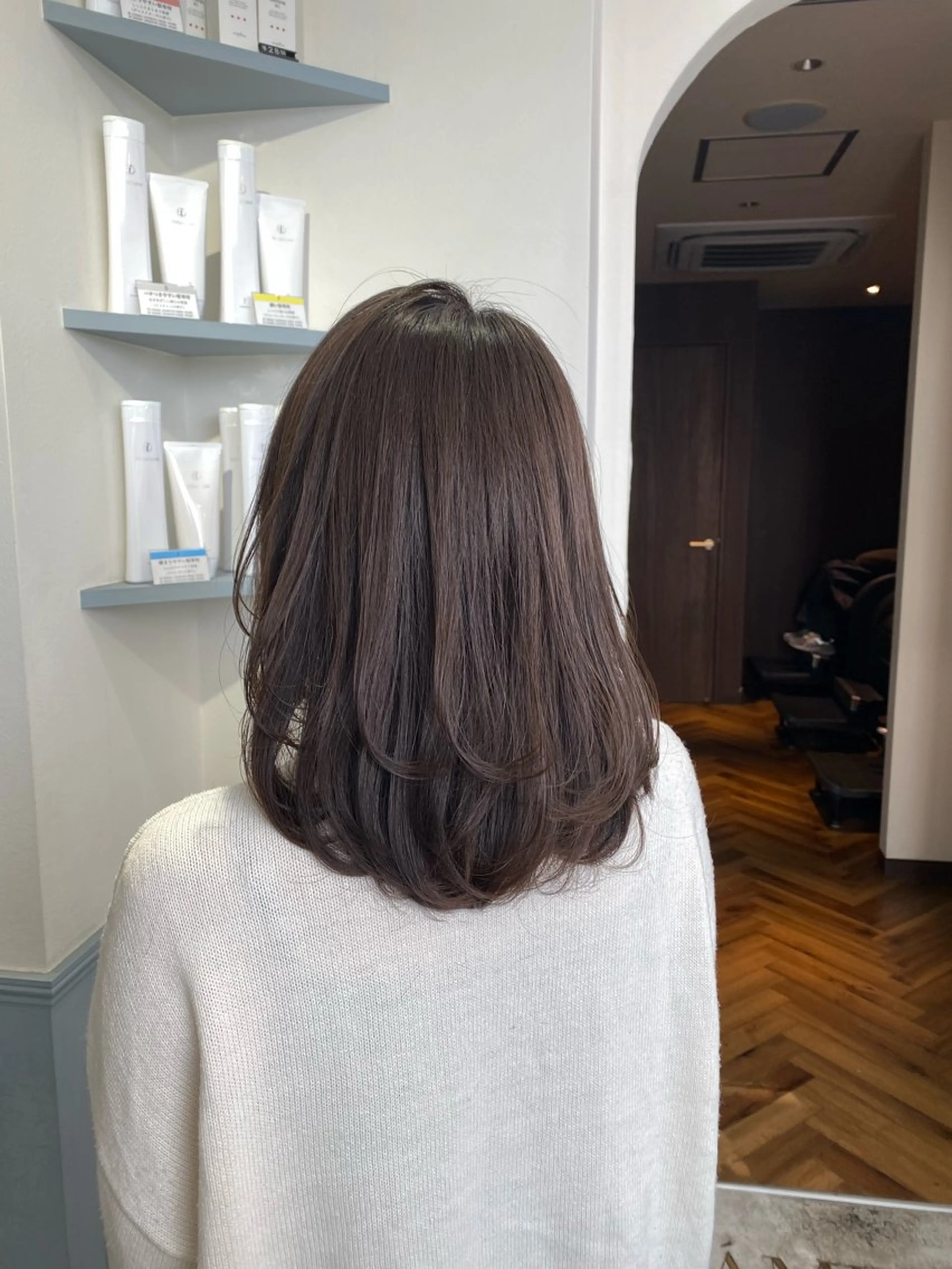 セミロング カラー eclart ayaのヘアスタイル