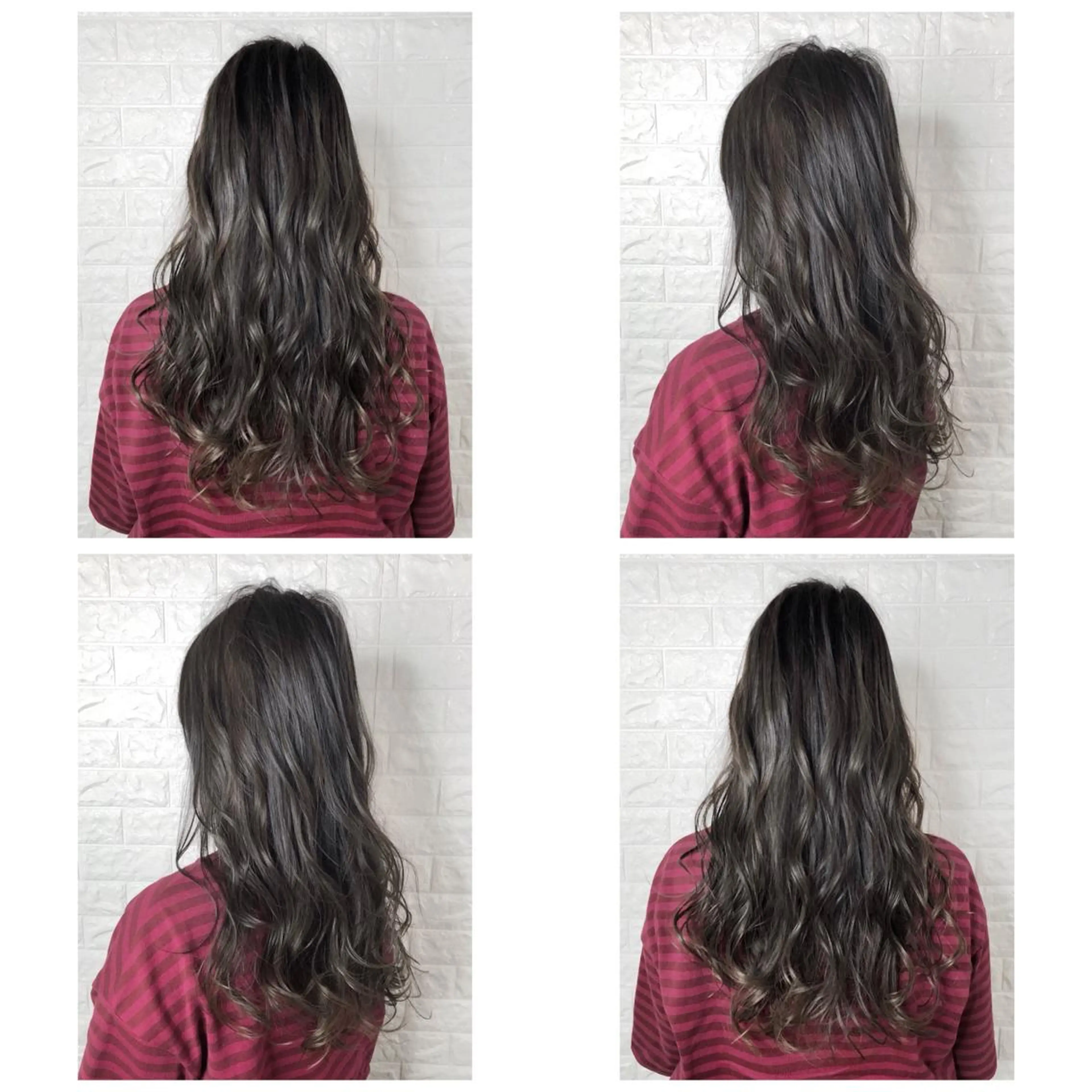 セミロング カラー 透明感カラー ダークグレー ダークグレージュ グレージュ ハイライトカラー カット ヘアカラー パーマ トリートメント ヘッドスパ KIZU 髪質改善 オカルト怪談のヘアスタイル