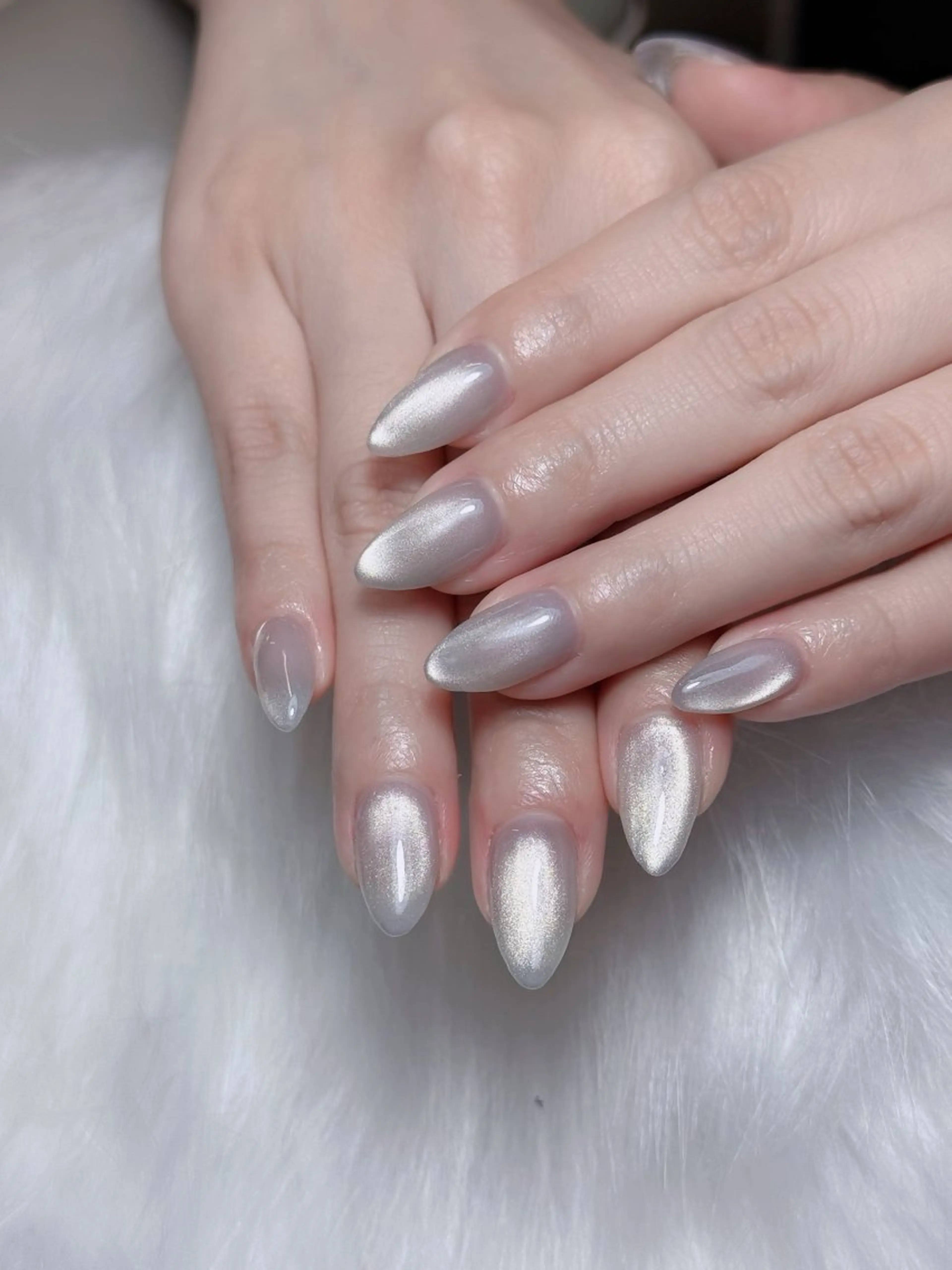 ネイル オーロラネイル チークネイル フットネイル フレンチネイル 韓国ネイル ハンドネイル Lumi Nailのネイルデザイン