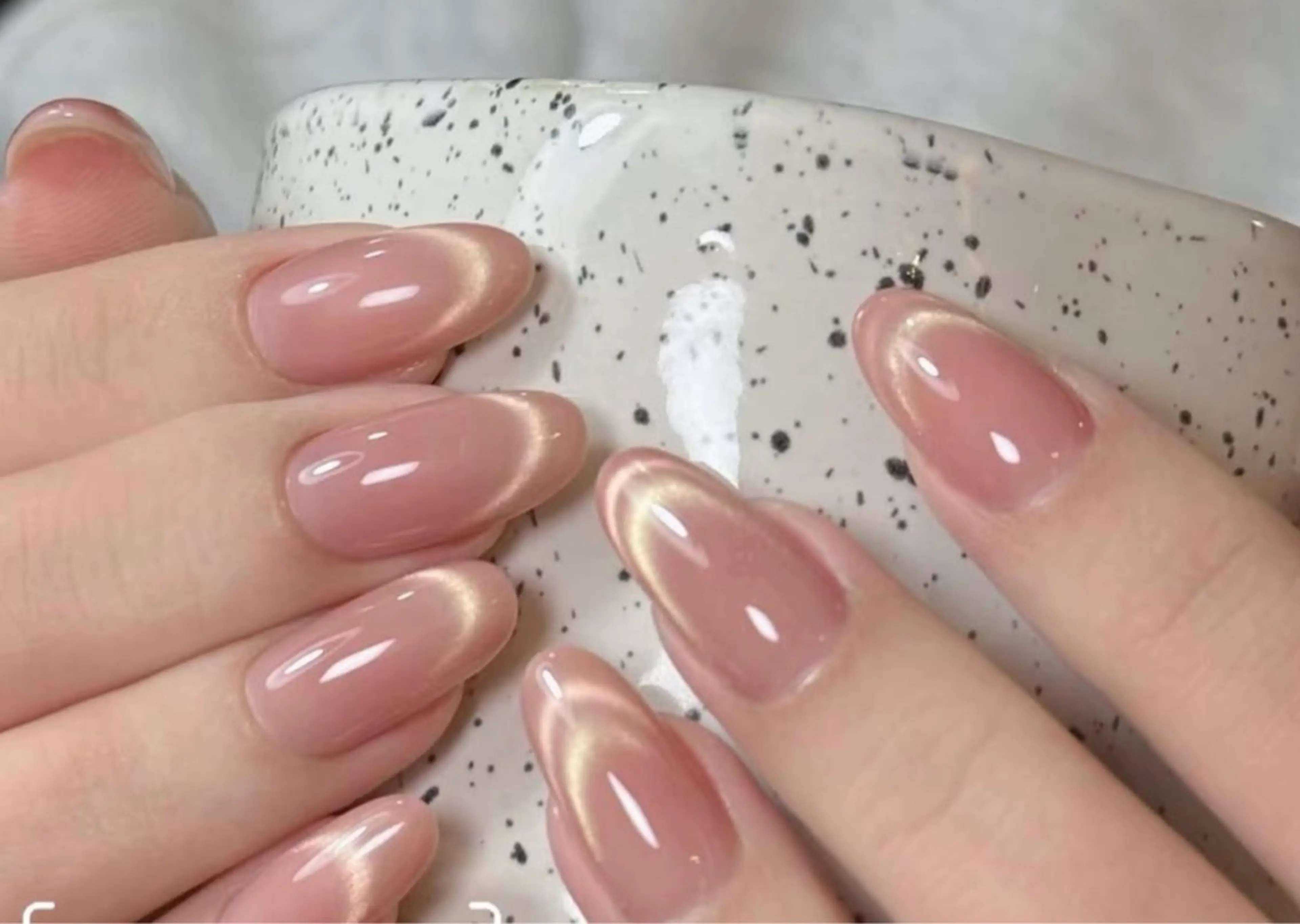 ネイル フレンチネイル マグネットネイル マグネットフレンチ MY  Nail所属・夏目 雅子のネイルデザイン