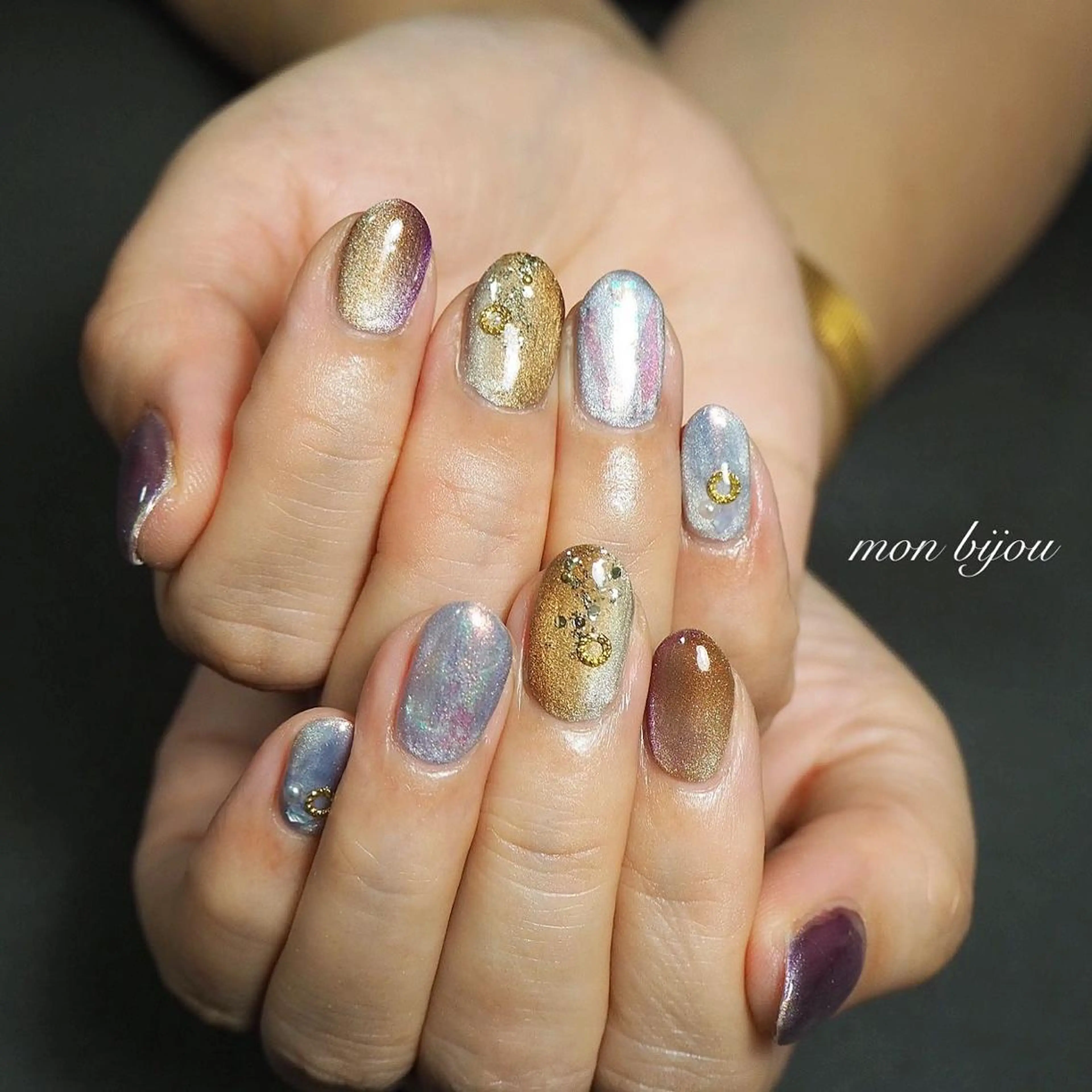 ネイル ハンドネイル ハンドケア mon bijou 坪井のネイルデザイン