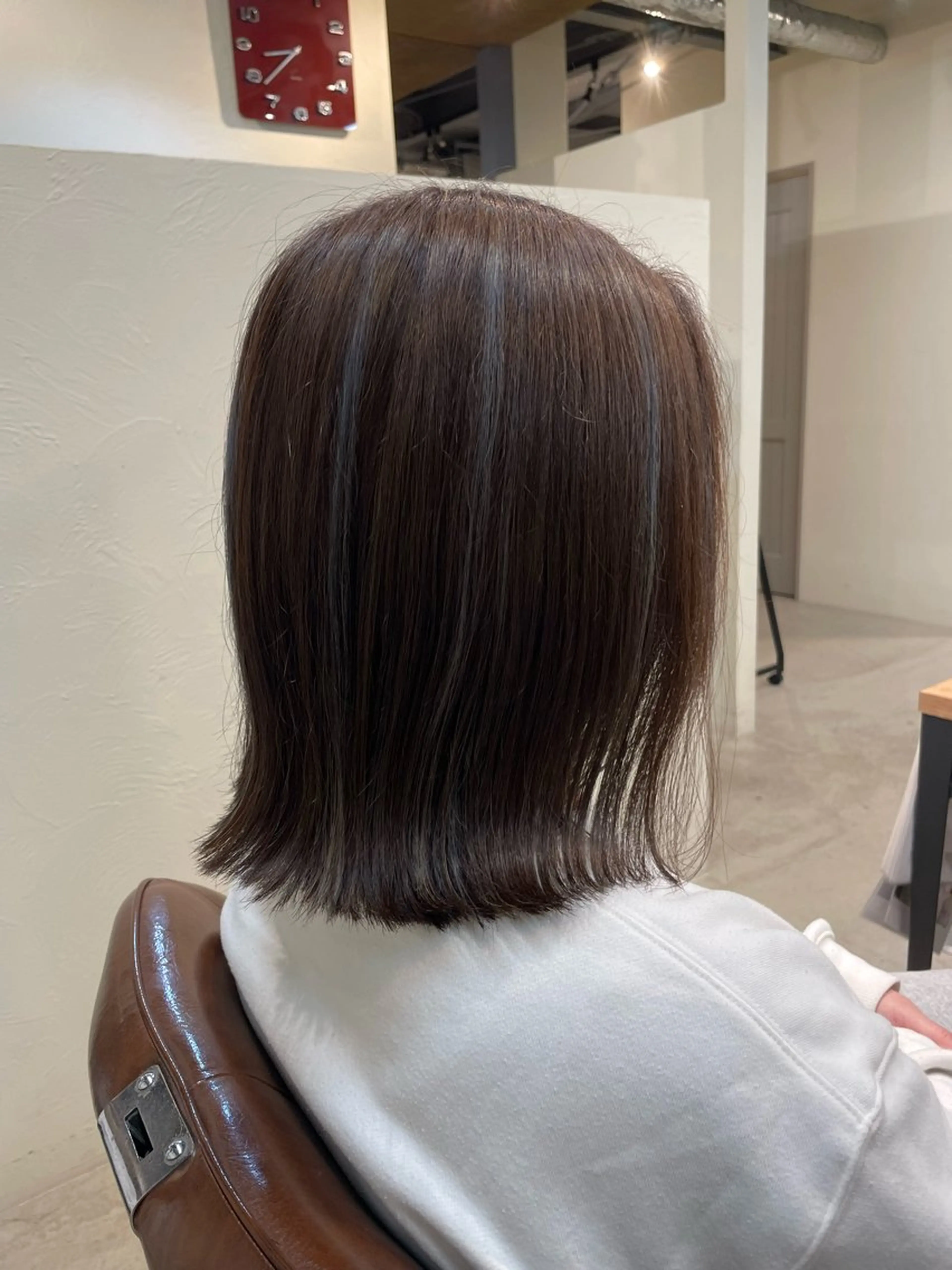 ミディアム カット ヘアカラー I-FLAT 暮石悠菜のヘアスタイル