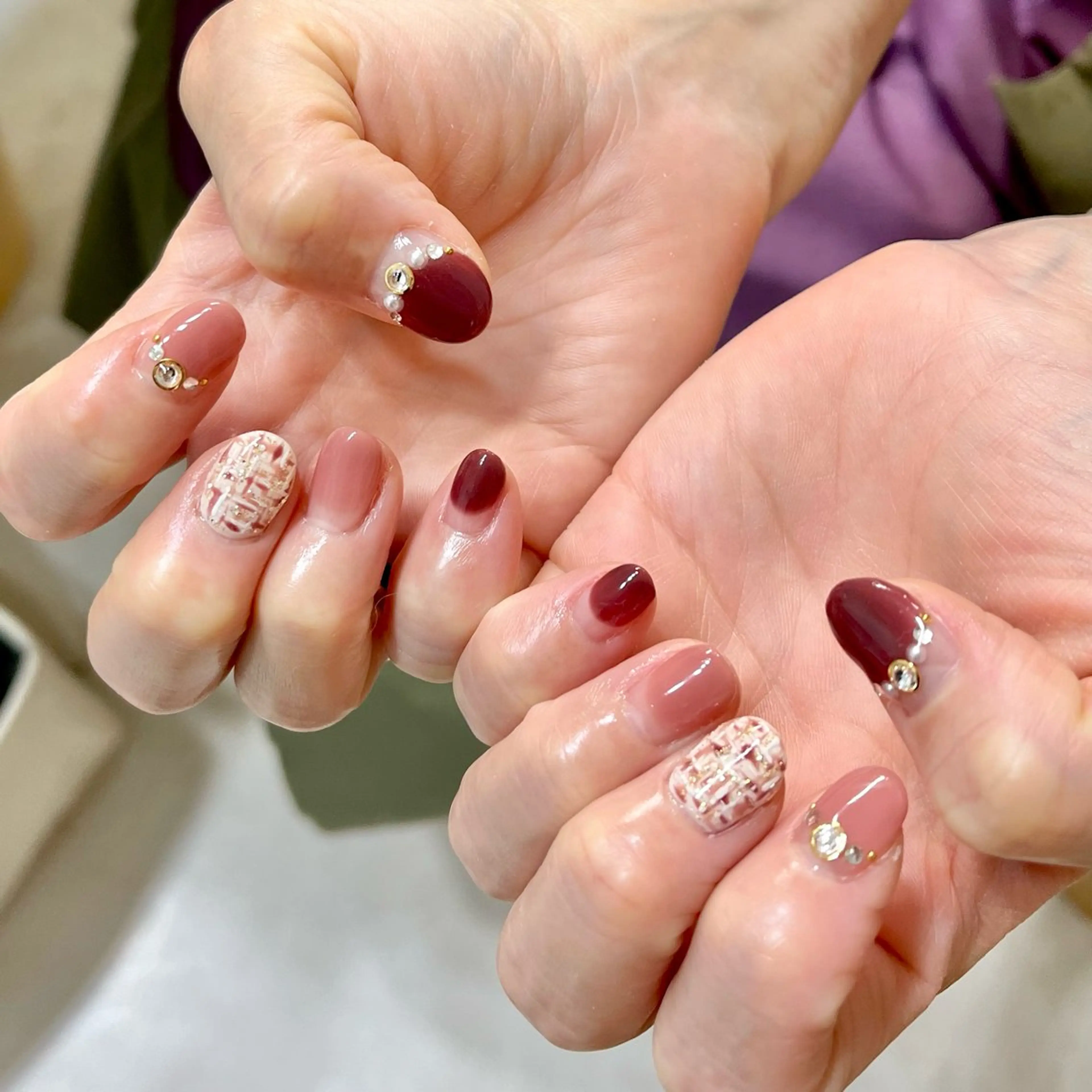 ネイル 長さ出し フレンチネイル ジェルネイル ニュアンスネイル パラジェル One’Ness所属・One’Ness Nana🤍のネイルデザイン