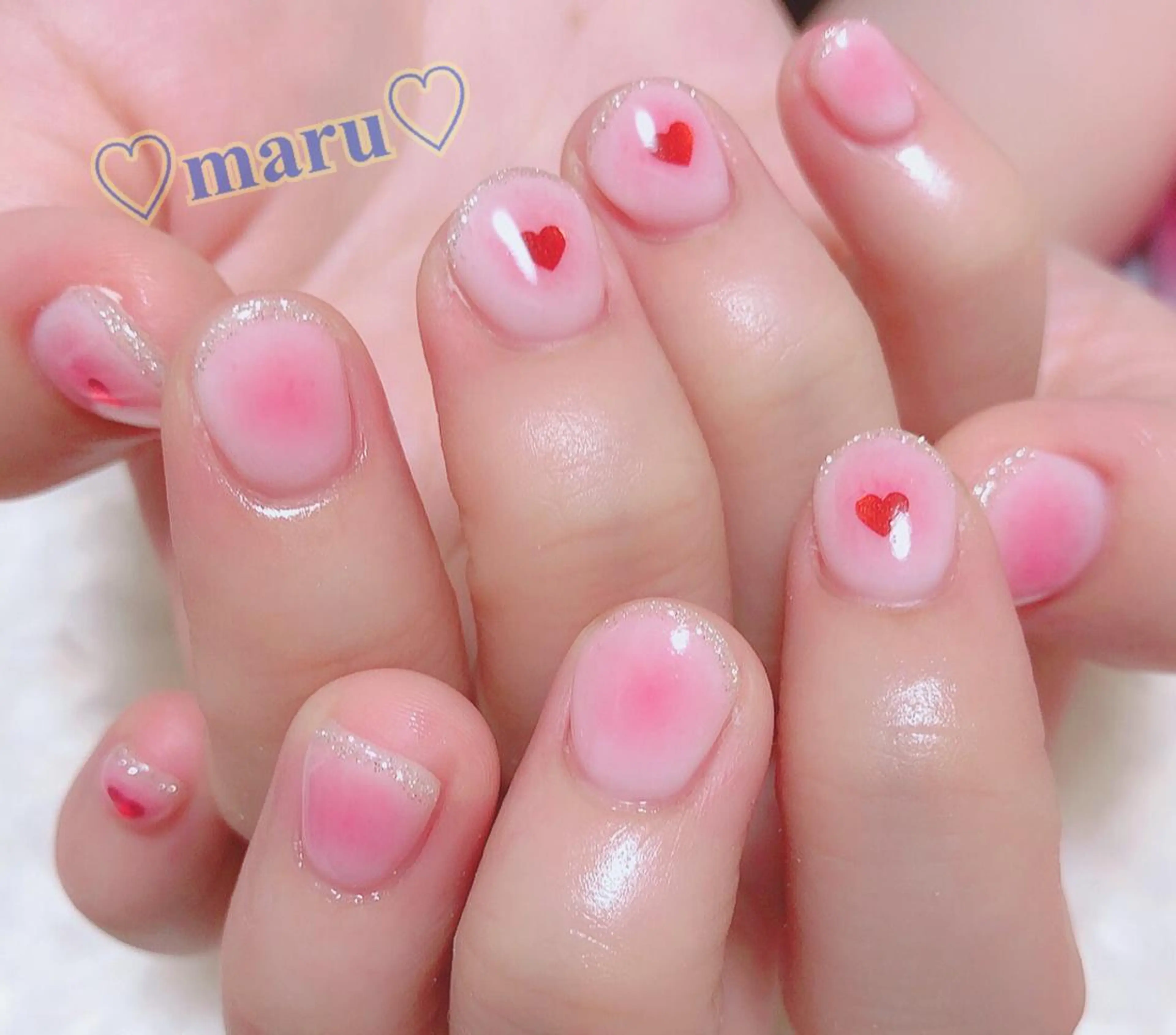 ネイル ハンドネイル フットネイル まるみ ♡のネイルデザイン