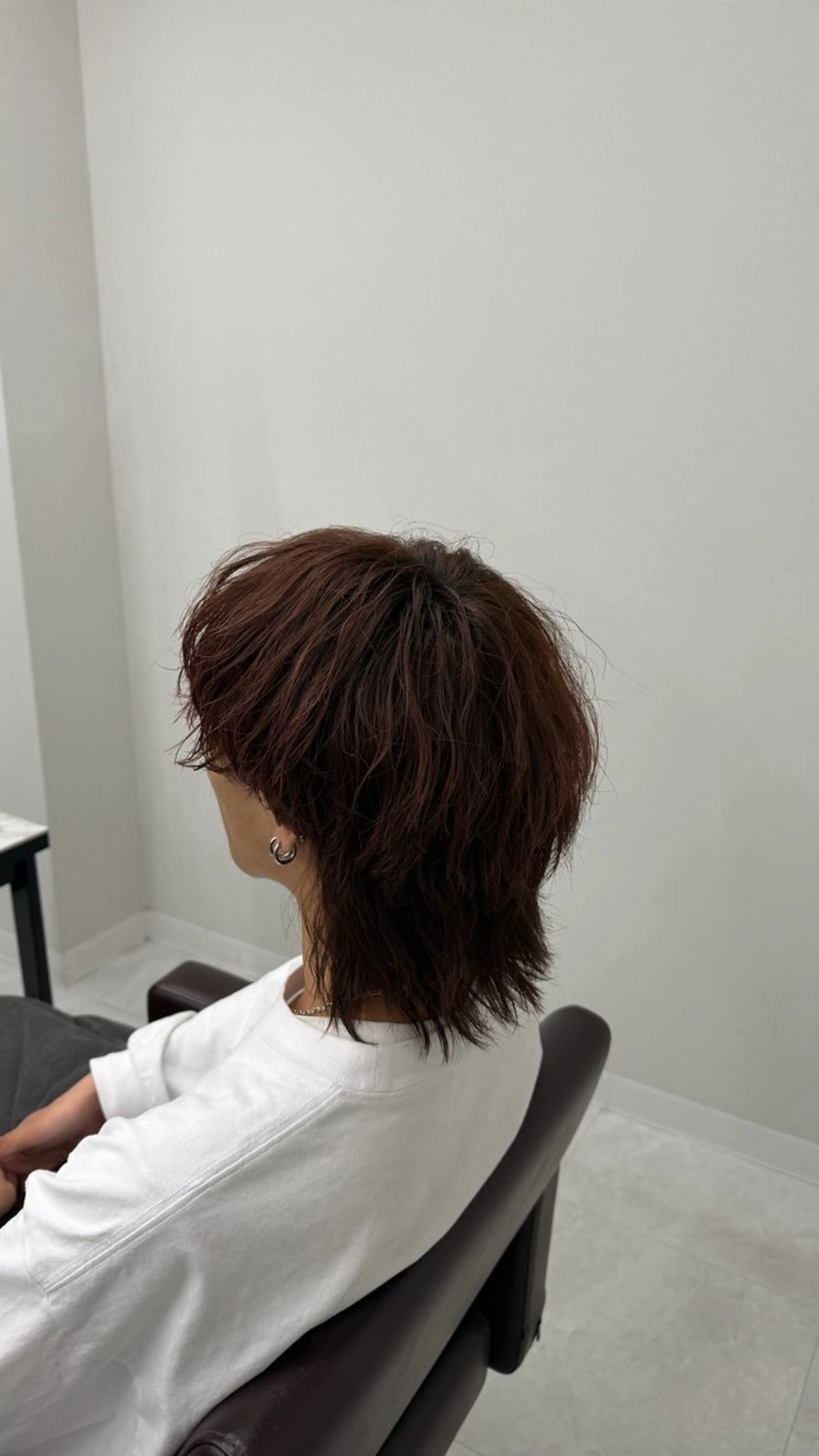 ミディアム パーマ ヘアアレンジ メンズ カット パーマ ウルフ/毛流れ/ アイロン風/AOTOのヘアスタイル