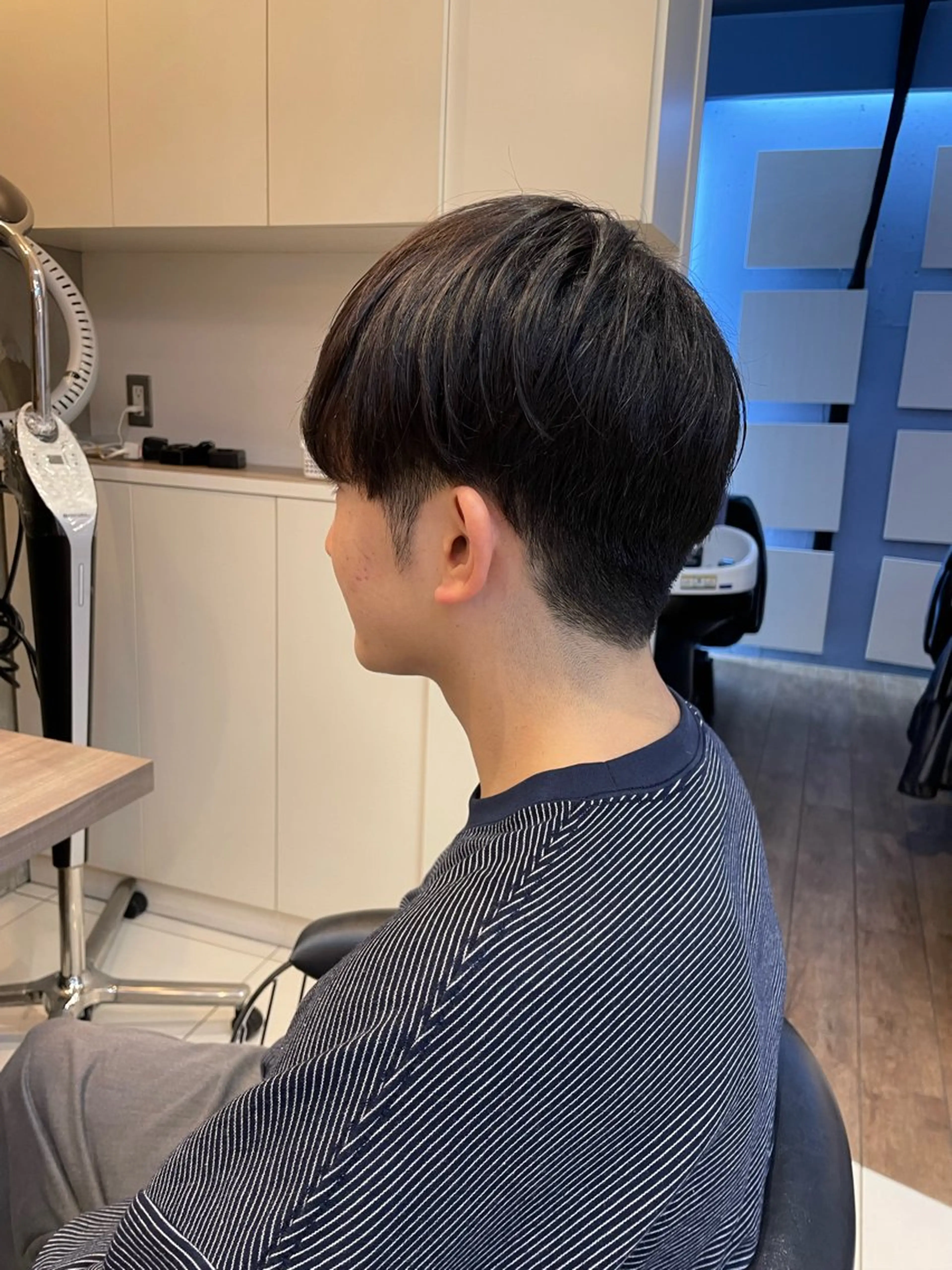 メンズ mao♡ベージュ/ 顔周りカットのヘアスタイル